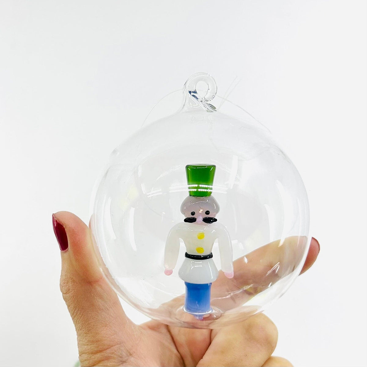 Glass Icon Ornament, Solider ICHENDORF 