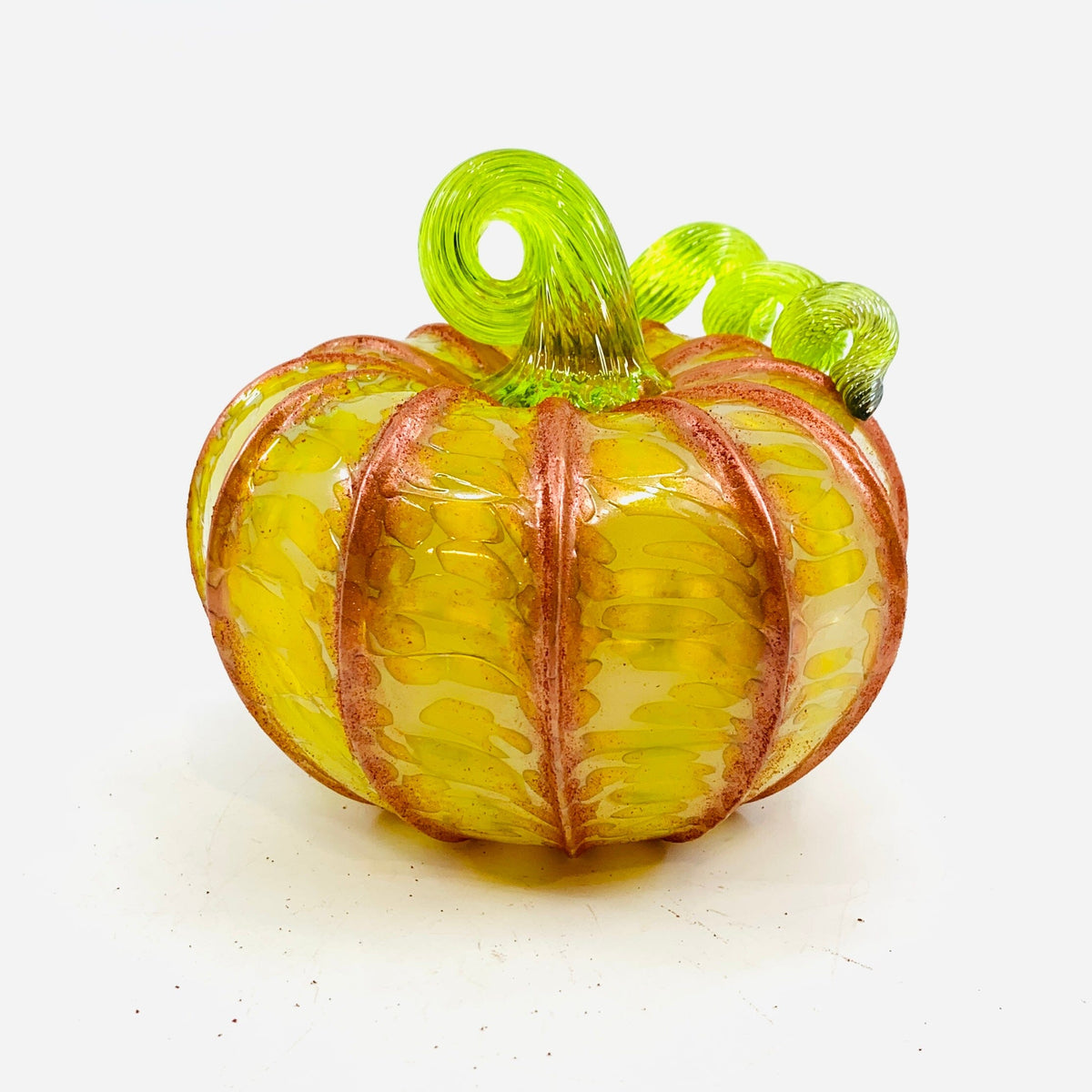 Daily Pumpkin 657 Fall Shimmer Squat Daily Pumpkin Luke Adams Glass Blowing Studio 