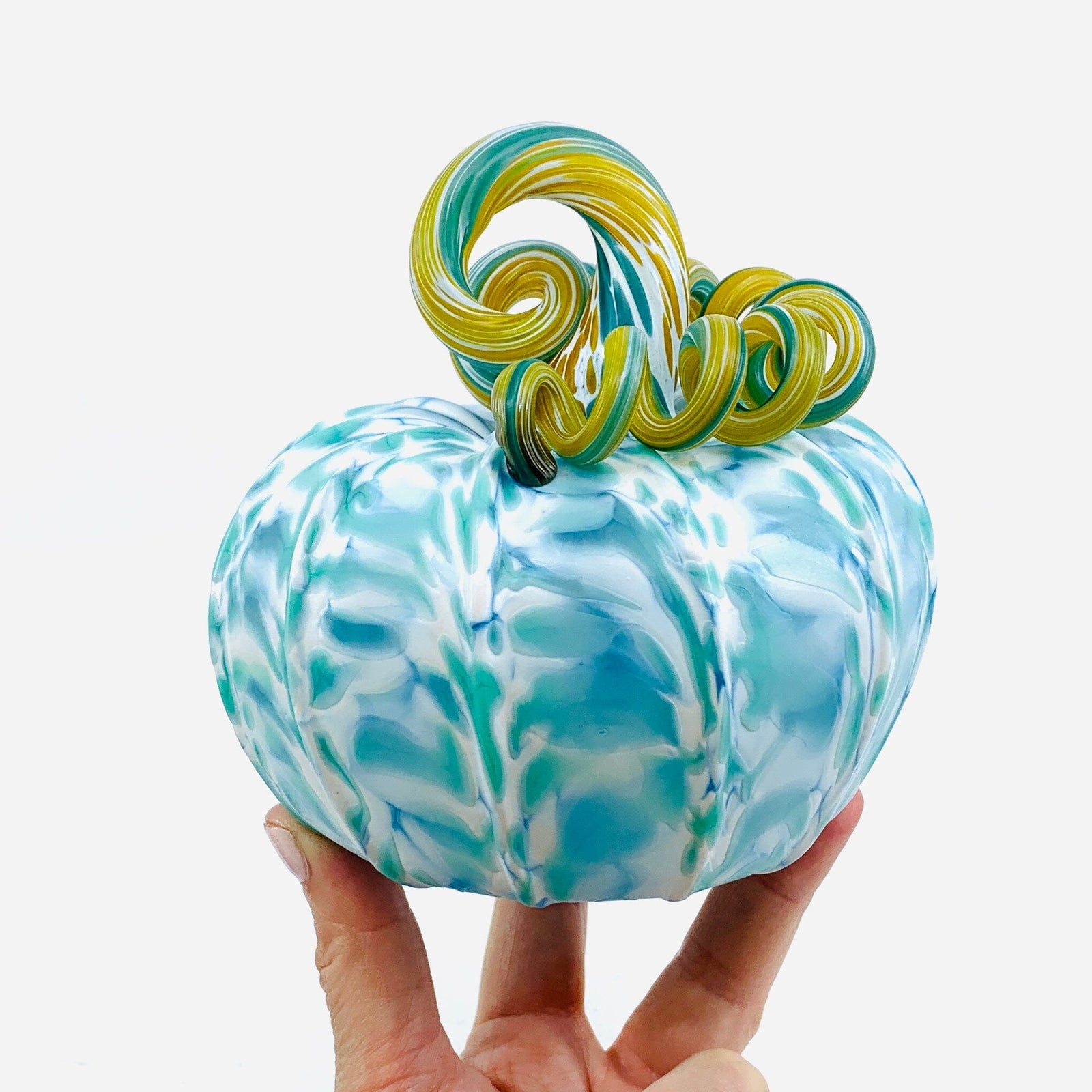 Daily Pumpkin 562 Coastal Matte Squat Gabby Luke Adams Glass Blowing Studio 