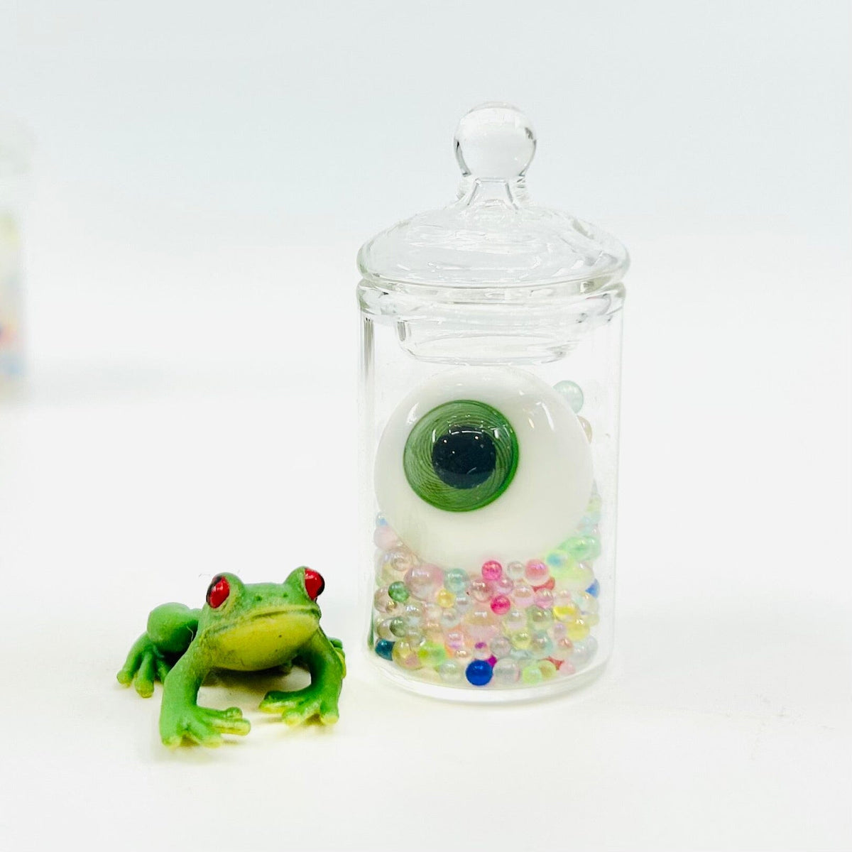 Spooky Potion Glass Eye Jars Miniature - 