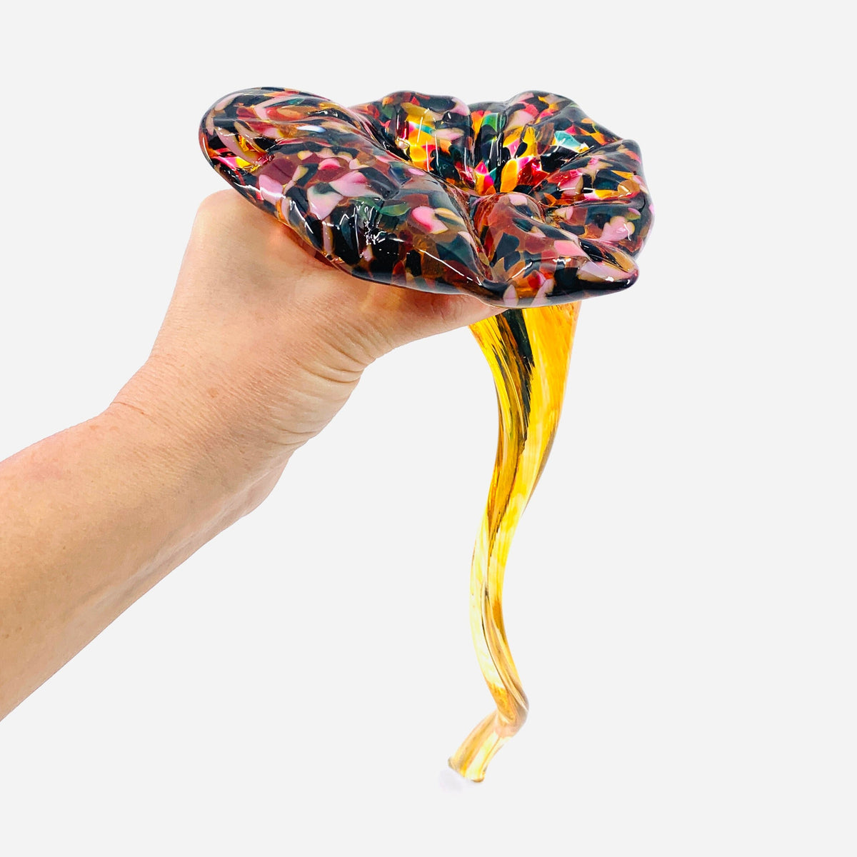 Pulled Glass Flower 22 Decor Luke Adams Glass Blowing Studio 