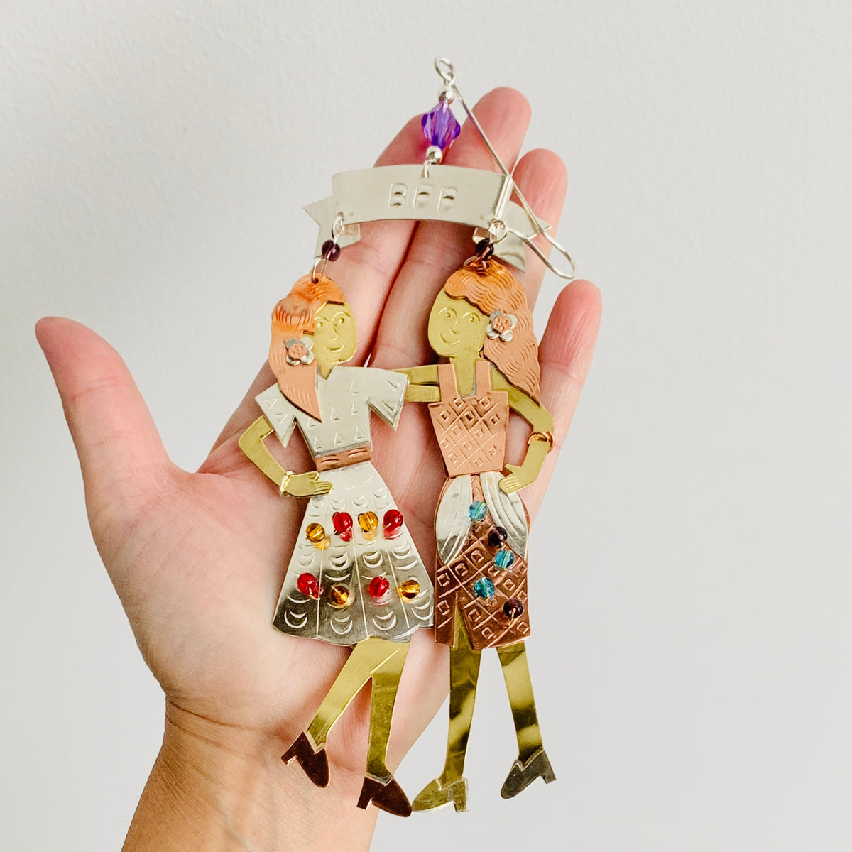 Mixed Metal Ornament, BFF'S
