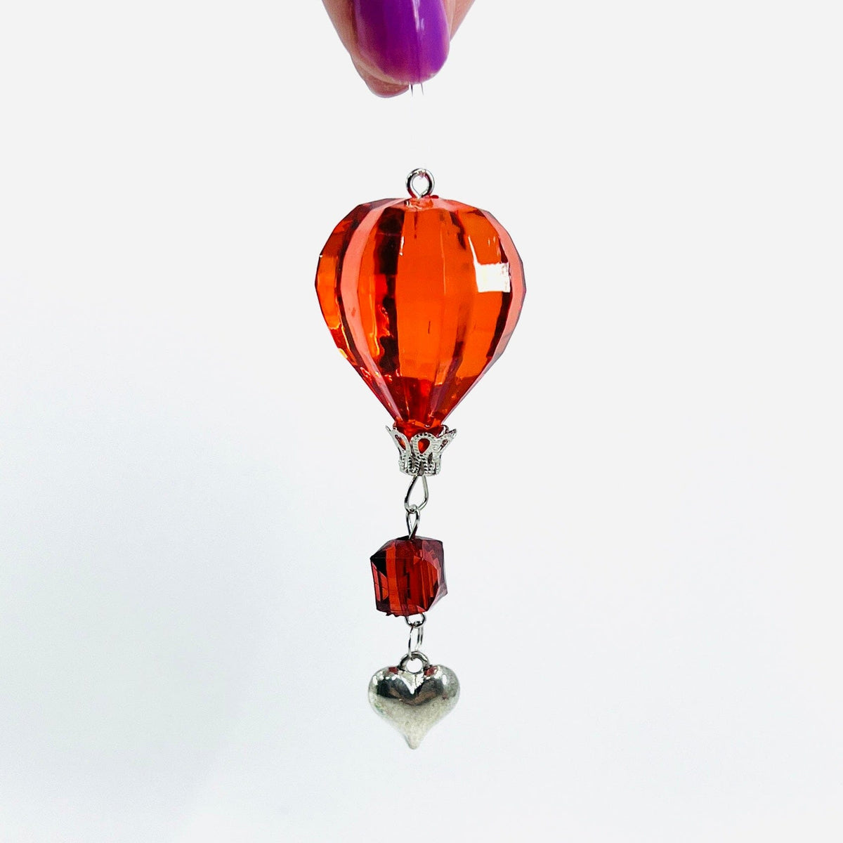 Mini Charm Balloon Crystal Ornament, Red Ornament GANZ 