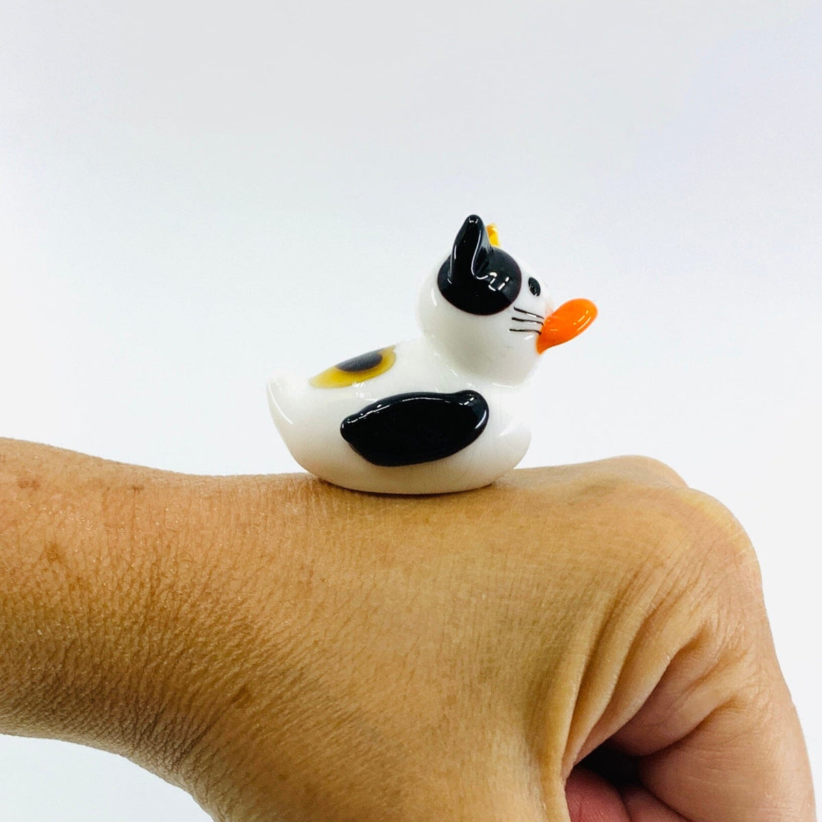 Meow Cat - Mini Glass Rubber Duck Miniature Alex 