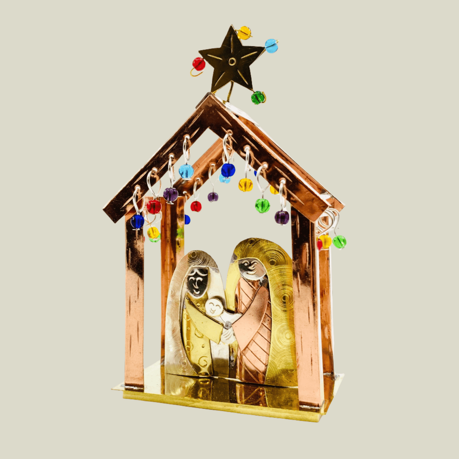 Mixed Metal Nativity Scene, 1 Decor Pilgrim Imports 