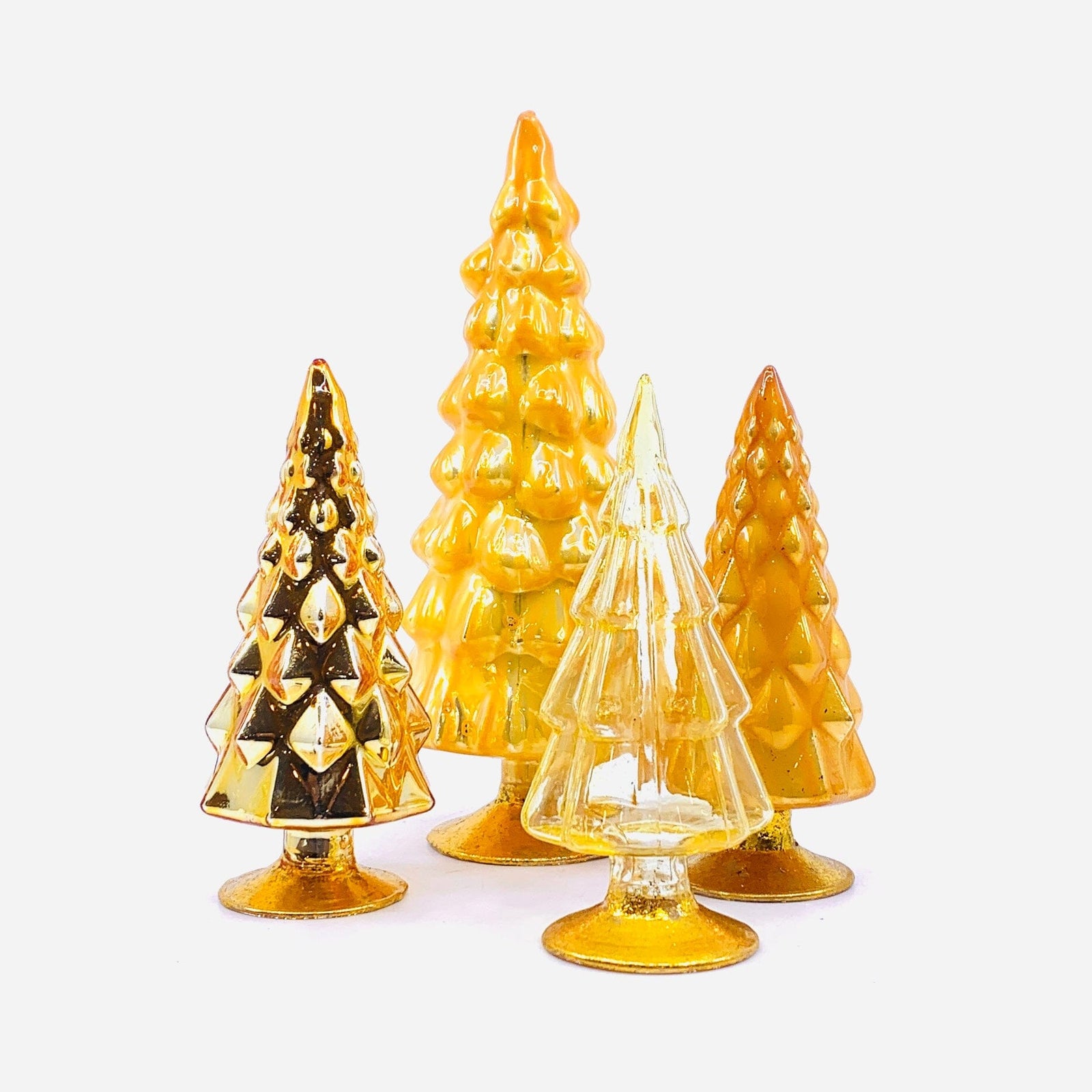 Rainbow Hue Glass Trees, Yellow Cody Foster & Co 