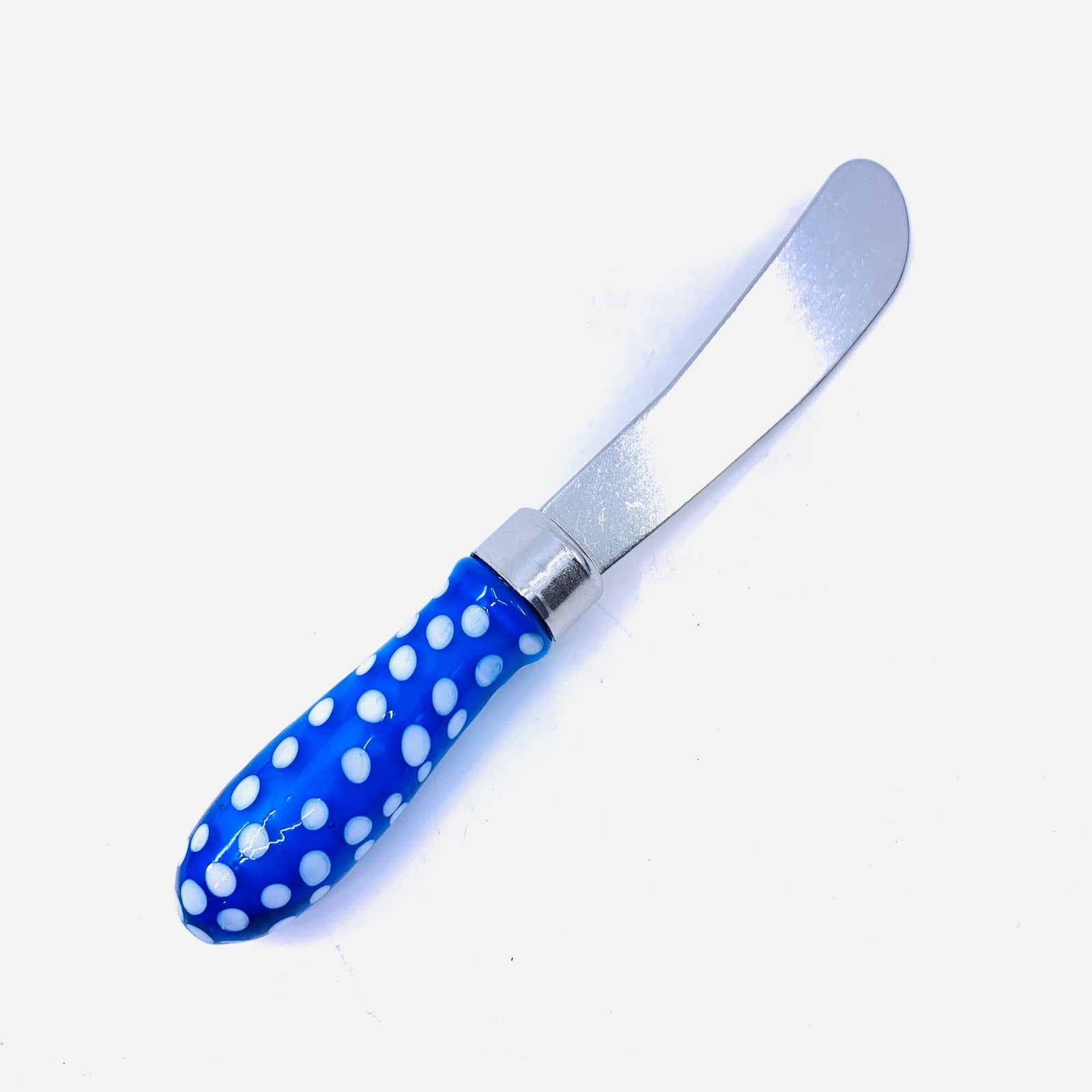 Polka Dot Glass Spreaders, Blue Decor Gift Essentials 