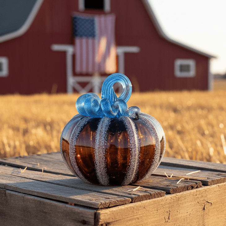 Daily Pumpkin 1423 American Squat Gabby Luke Adams Glass Blowing Studio 
