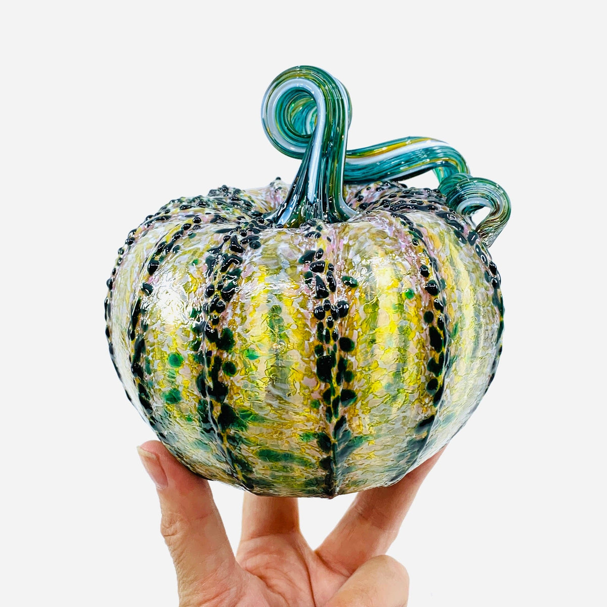 Daily Pumpkin 3017 Fall Squat Gabby Luke Adams Glass Blowing Studio 