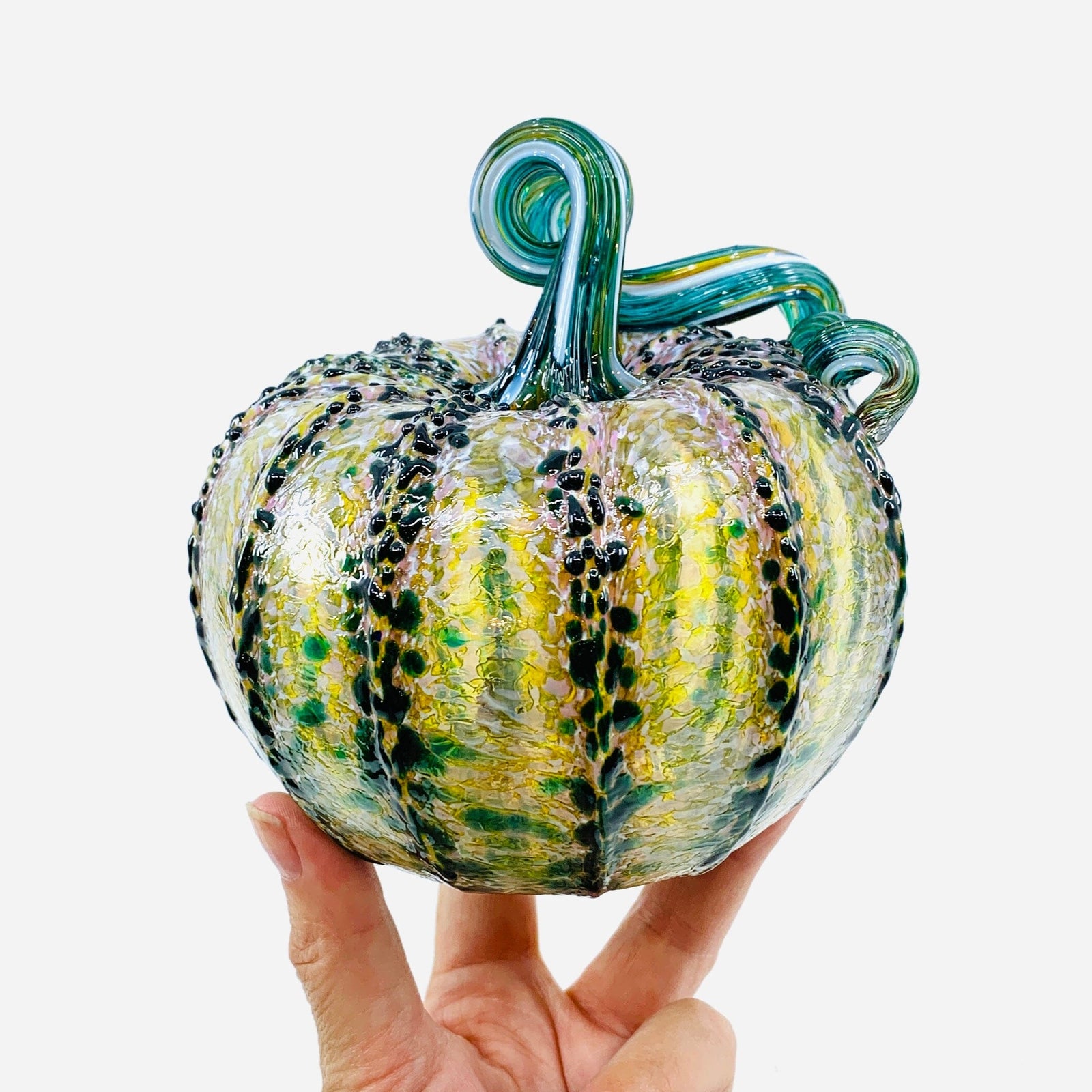 Daily Pumpkin 3017 Fall Squat Gabby Luke Adams Glass Blowing Studio 