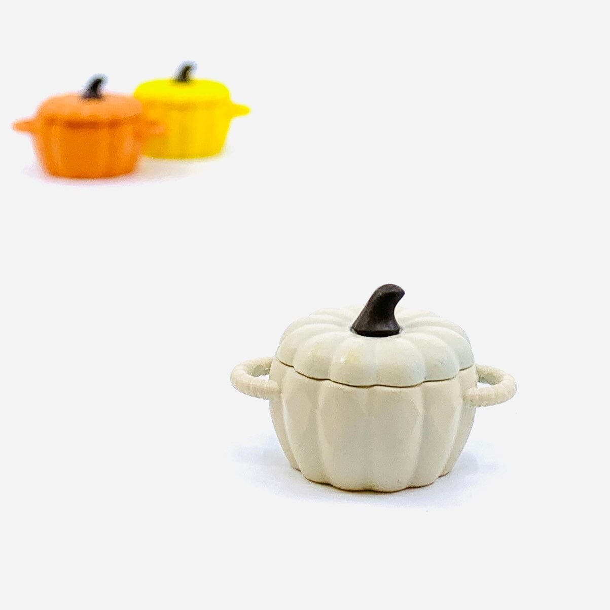 Miniature Pumpkin Soup Pot, Cream Miniature - 