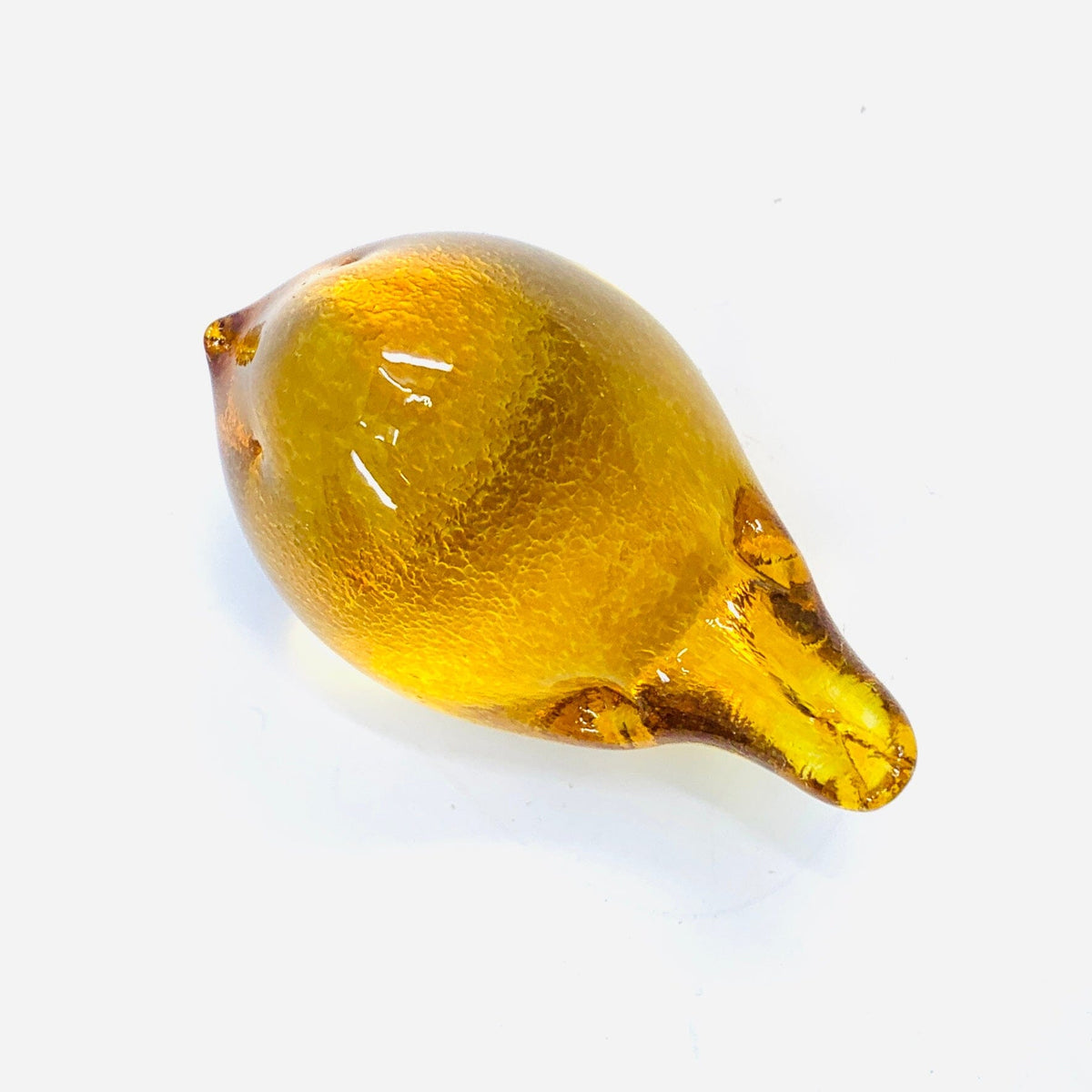 Little Glass Bird, Honey Miniature Henrietta Glass 