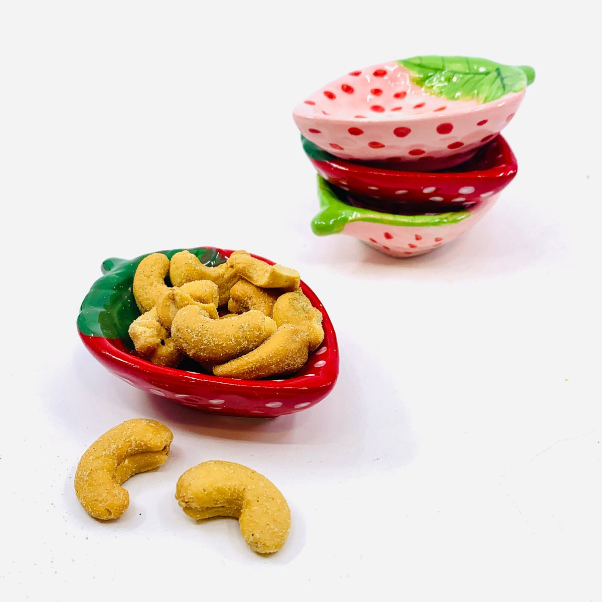 Strawberry Stoneware Dishes Creative Co-Op 