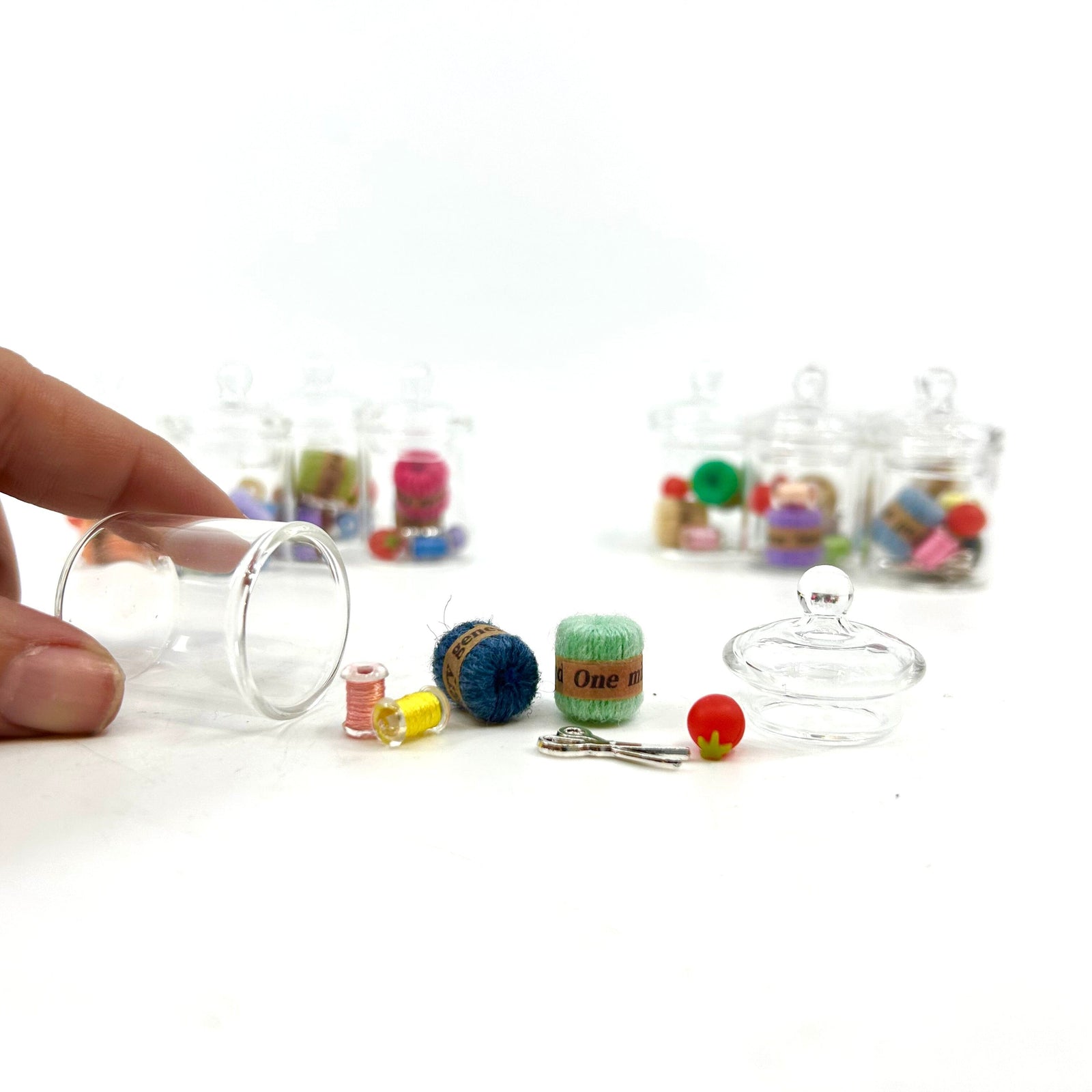 Tiniest Sewing Jar Miniature Alex 