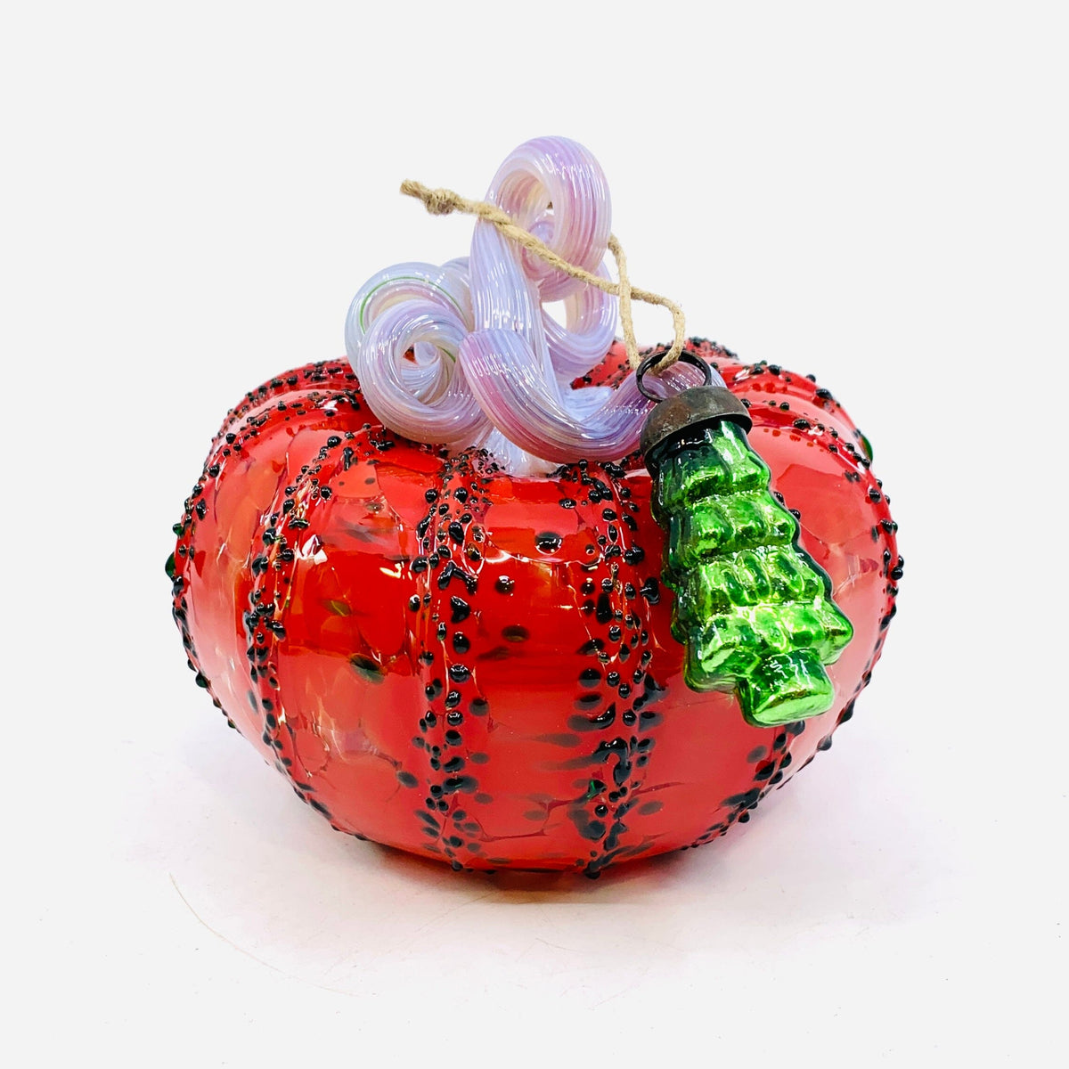 Daily Pumpkin 2129 Holiday Squat and Mercury Tree Ornament Gabby Luke Adams Glass Blowing Studio 