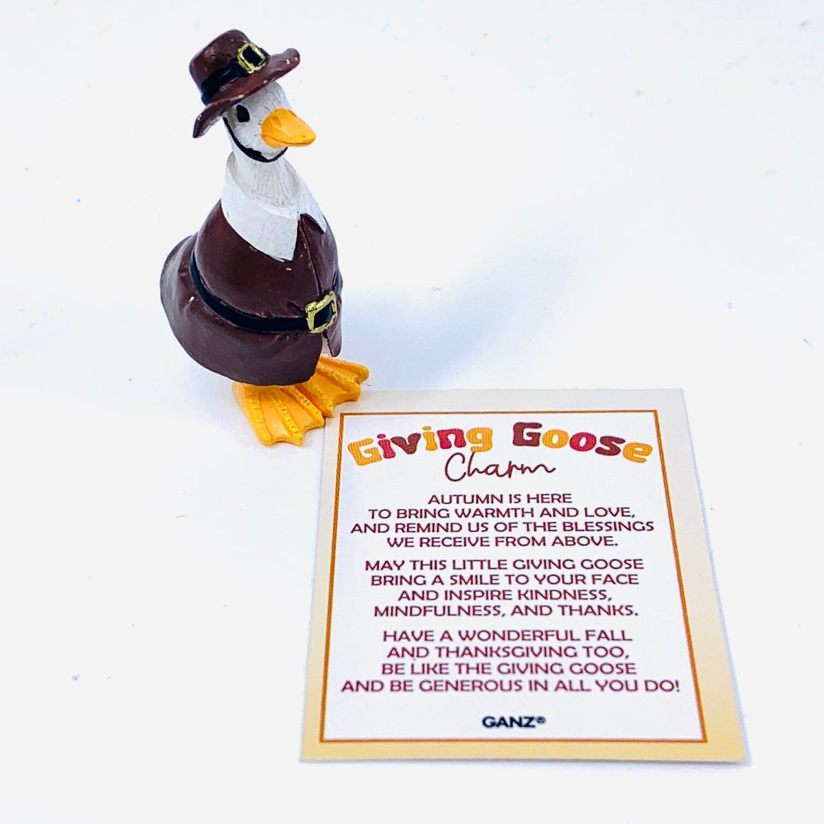 Giving Goose Pocket Charm PT34 Miniature GANZ 