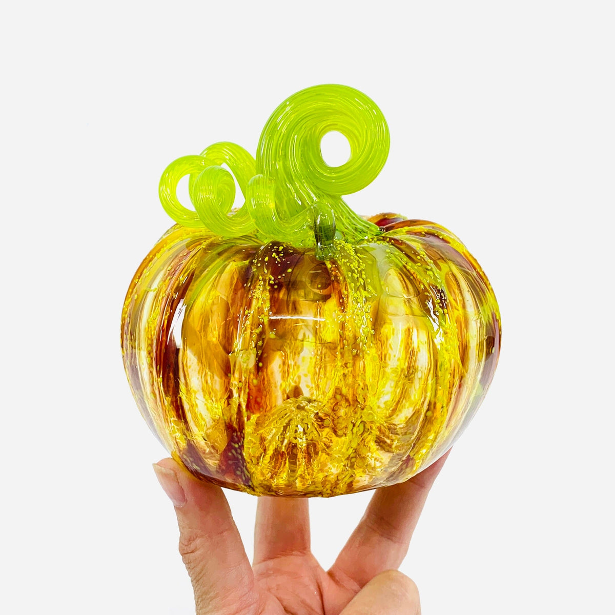 Daily Pumpkin 3105 Fall Squat Gabby Luke Adams Glass Blowing Studio 