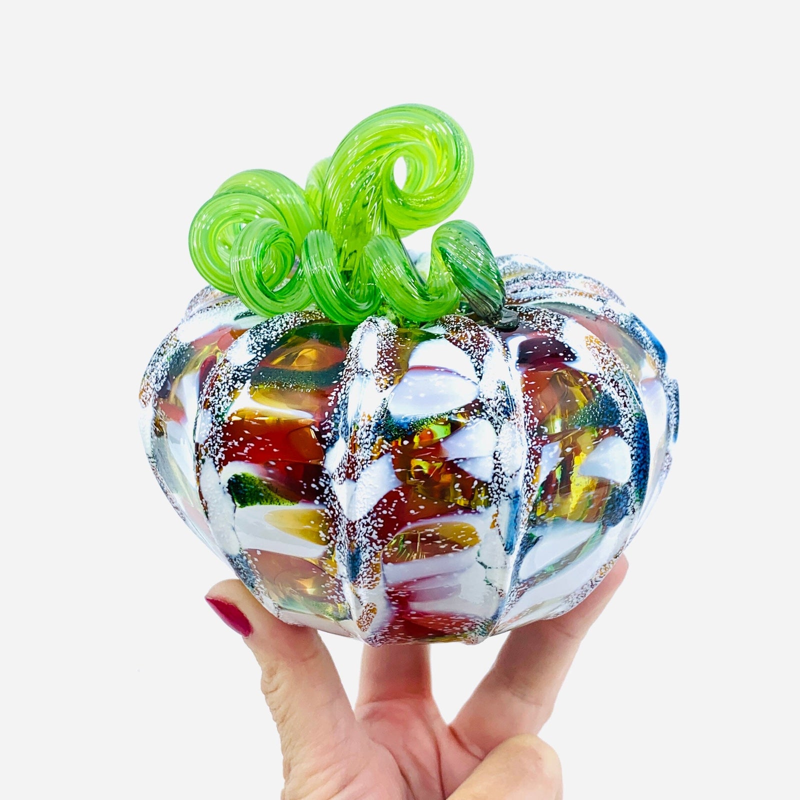 Daily Pumpkin 1920 Snowfall Squat Gabby Luke Adams Glass Blowing Studio 