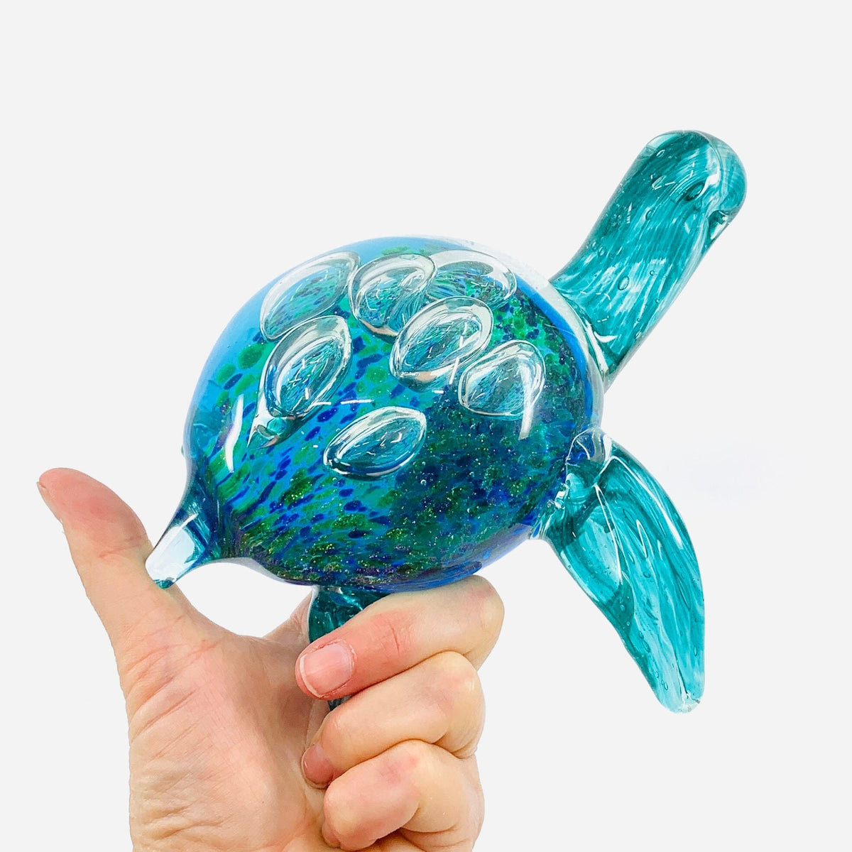 Glass Turtle Paperweight Decor Chesapeake Bay 