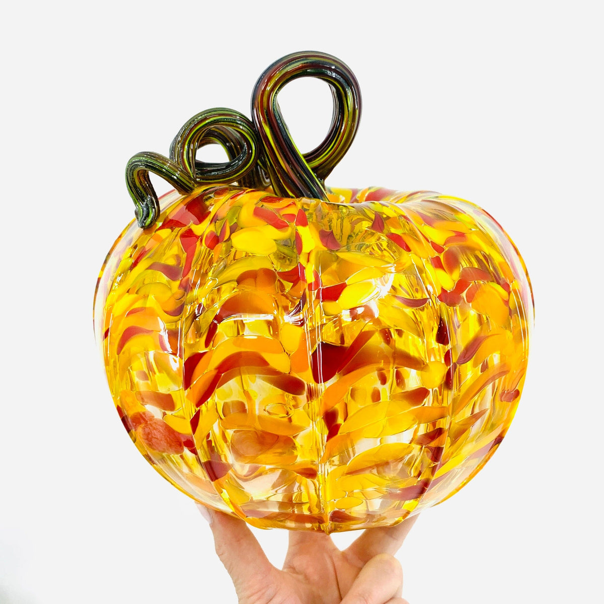 Daily Pumpkin 584 Large Gabby Luke Adams Glass Blowing Studio 
