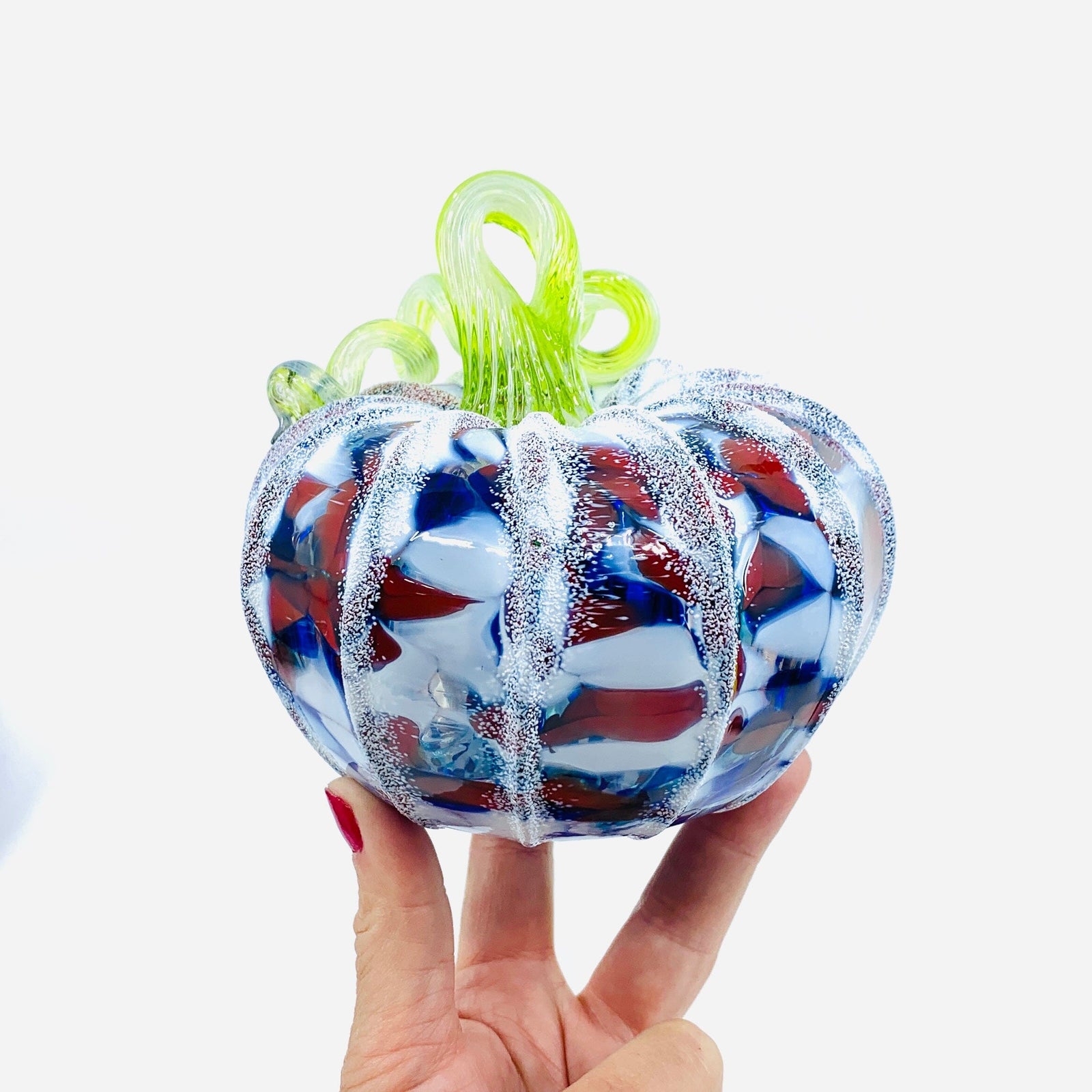 Daily Pumpkin 1824 Snowfall Squat Gabby Luke Adams Glass Blowing Studio 