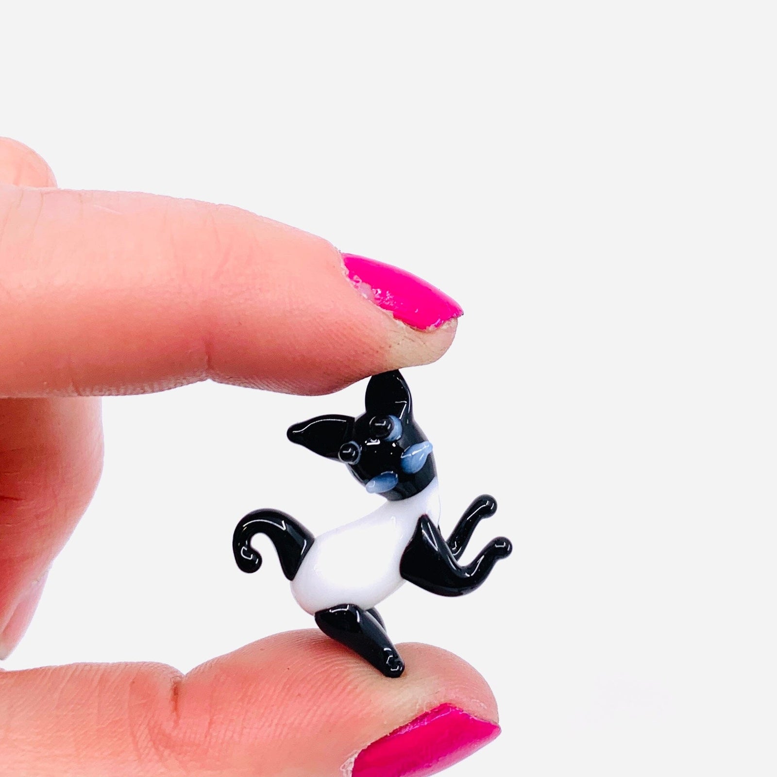 Tiny Glass Playful Cat 342 Miniature GANZ 