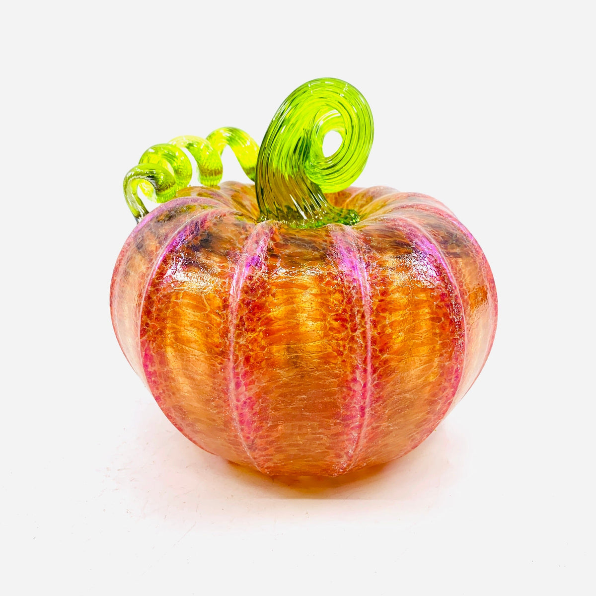 Daily Pumpkin 228 Fall Shimmer Squat Daily Pumpkin Luke Adams Glass Blowing Studio 