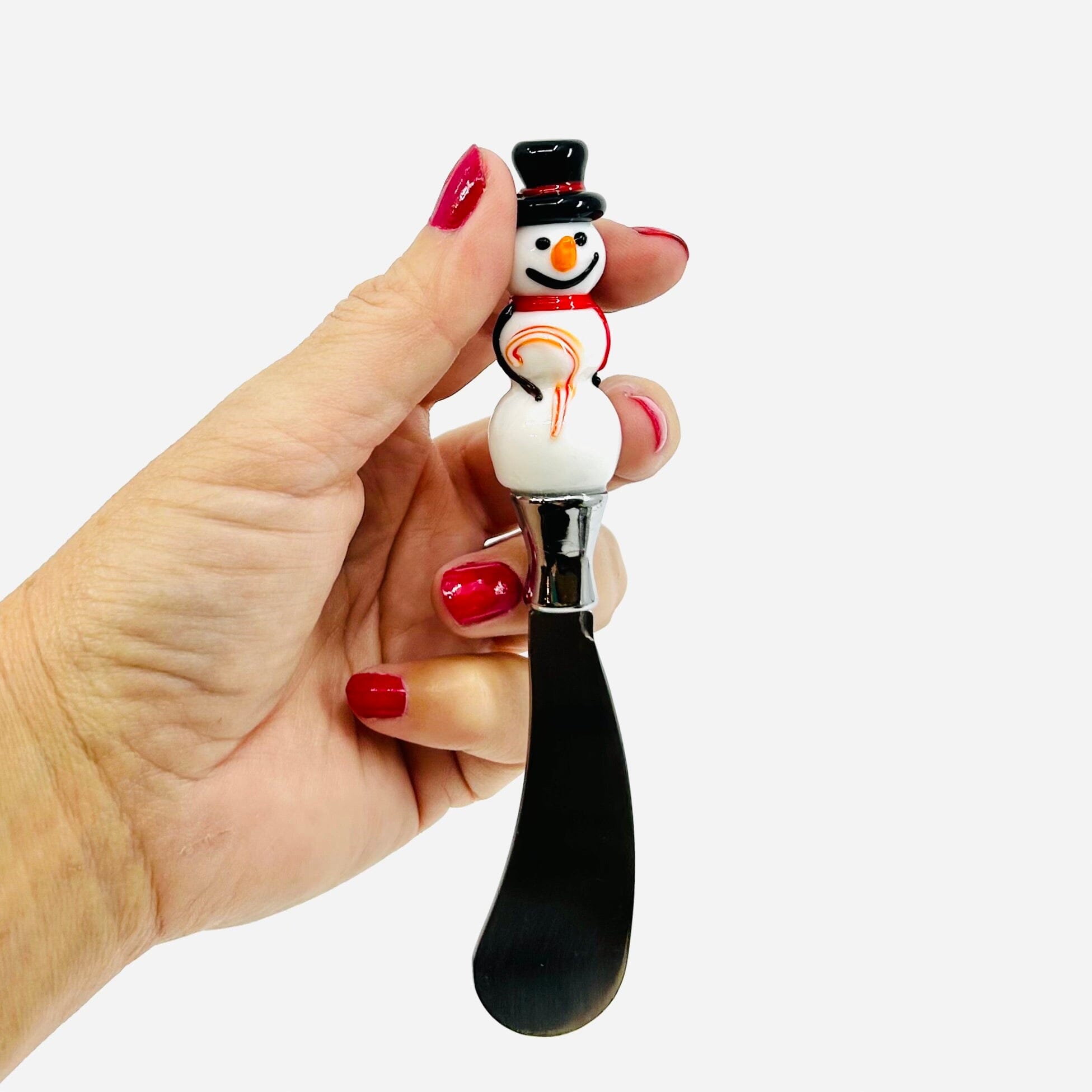 Holiday Glass Spreaders, Snowman Decor Creative Co-Op 