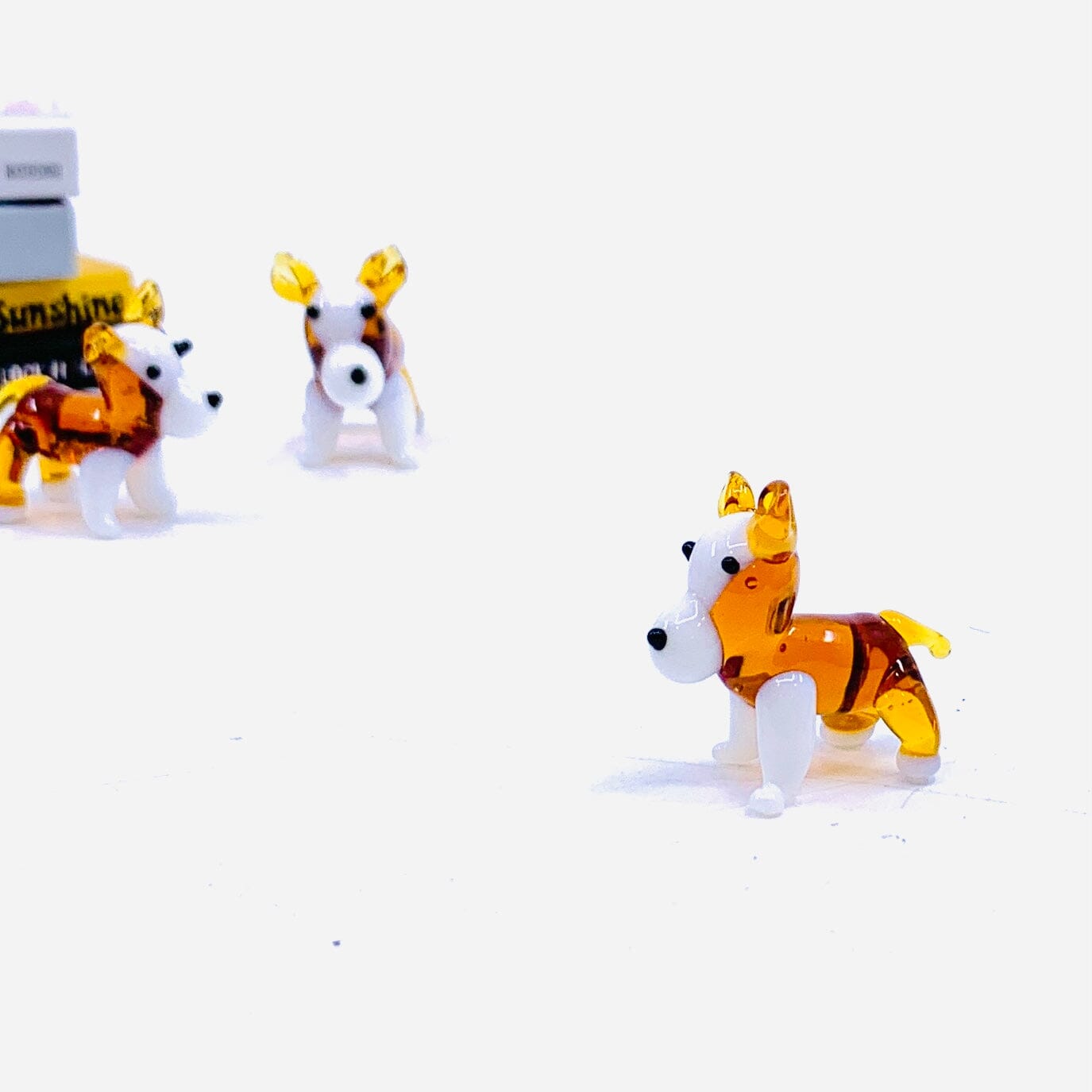 Tiny Glass Corgi Puppy 260 Miniature - 