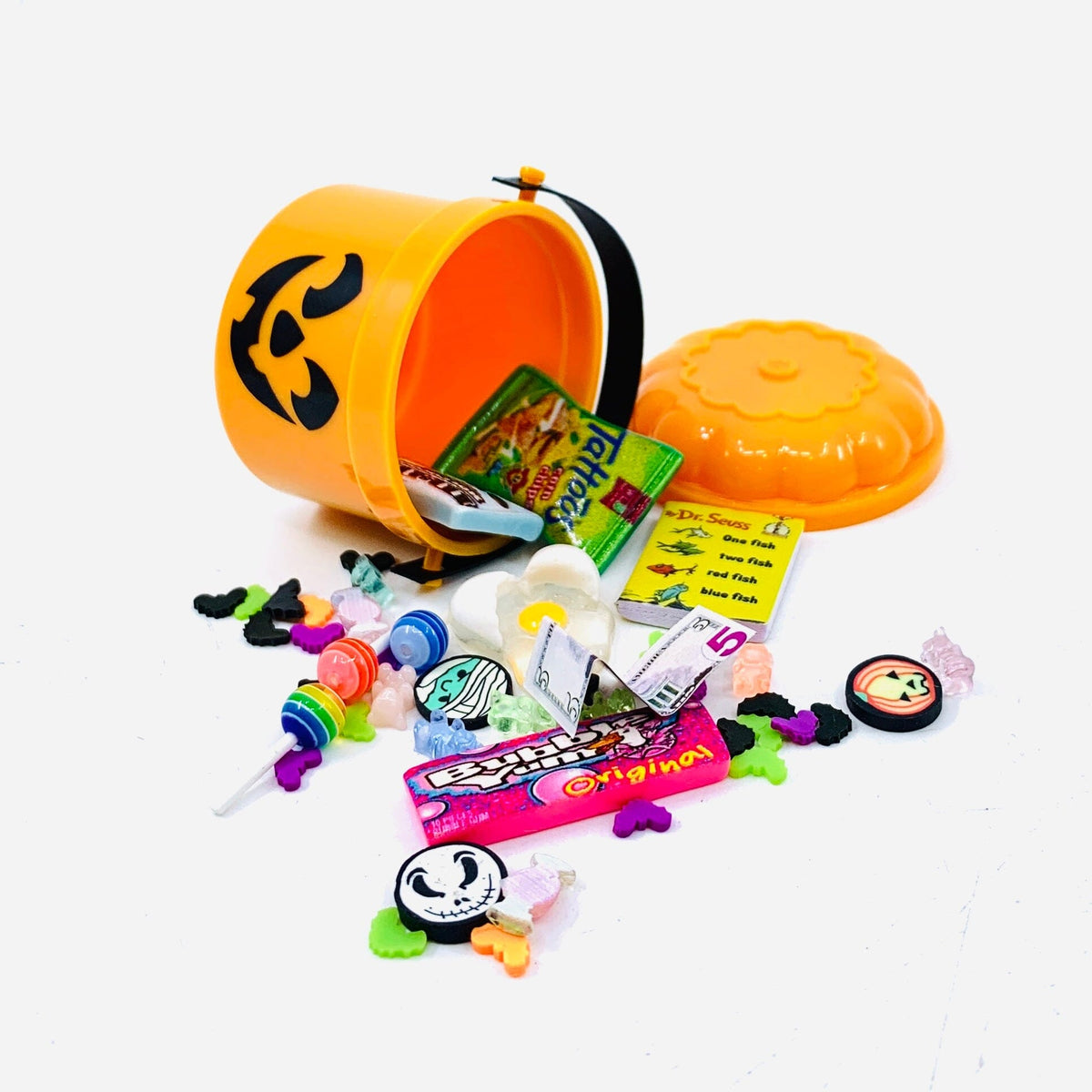 Miniature Throwback Trick or Treat Candy Bucket - Pumpkin Miniature - 