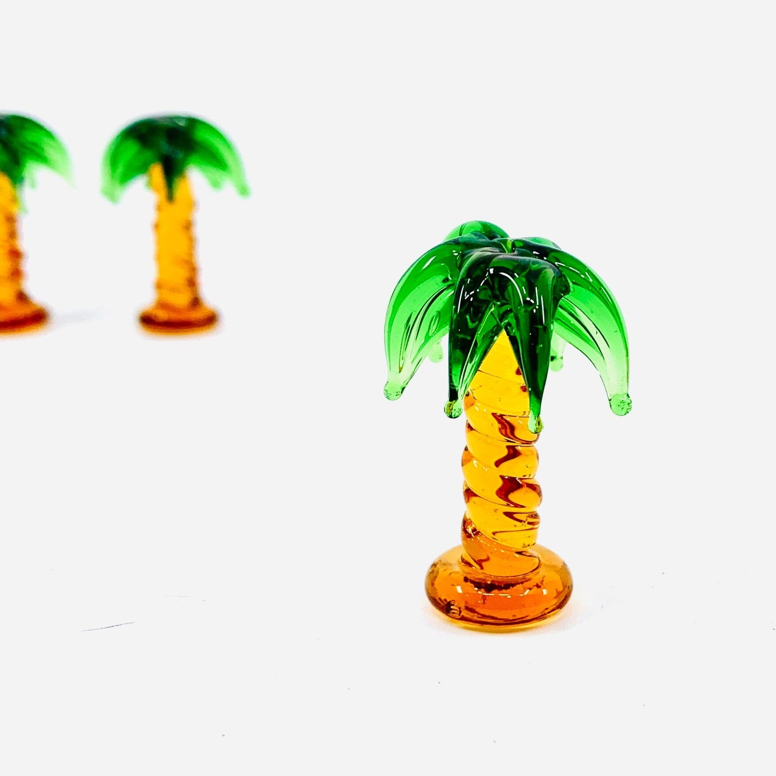 Tiny Glass Palm Tree Miniature - 