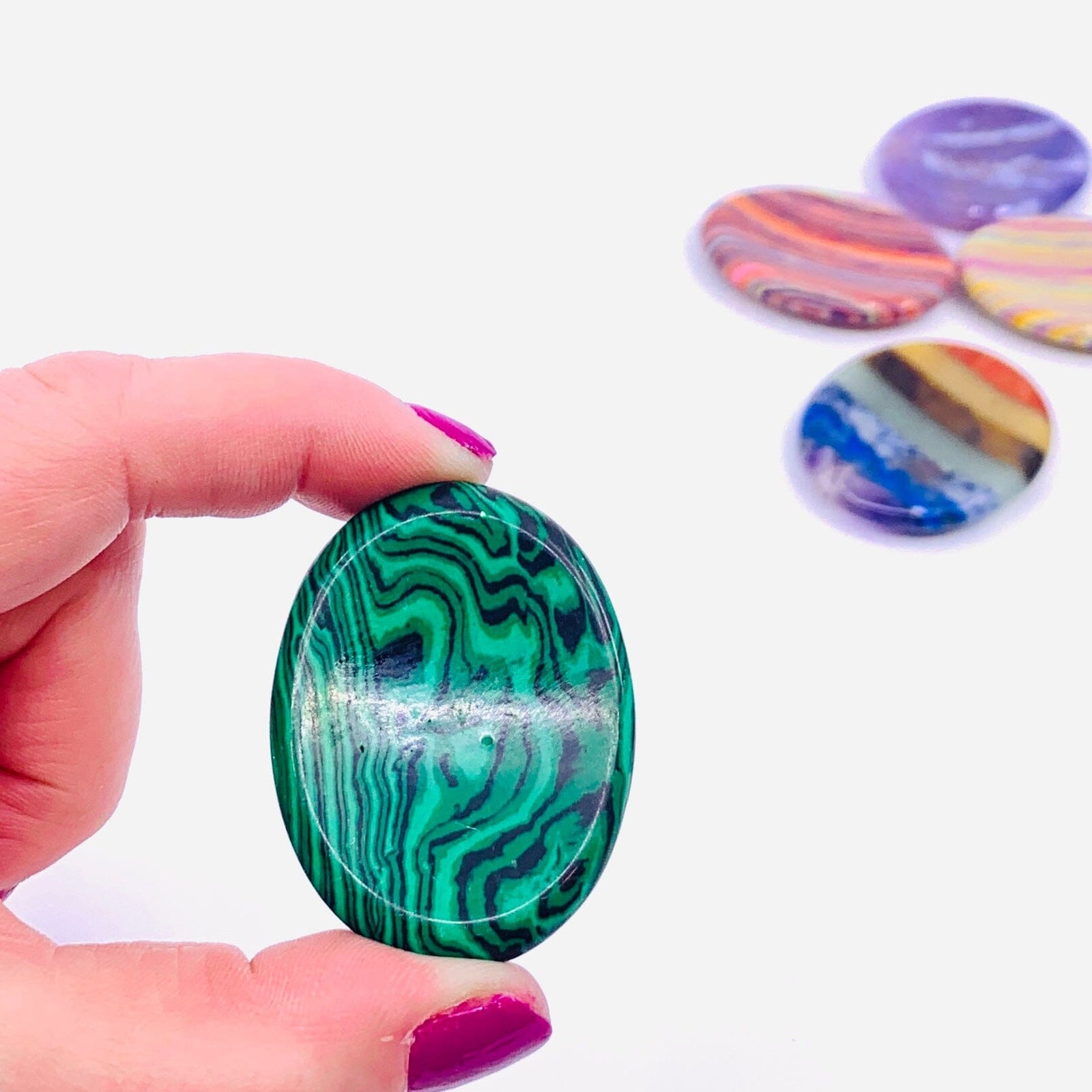 Malachite Soothing Stone Decor Earth's Elements 