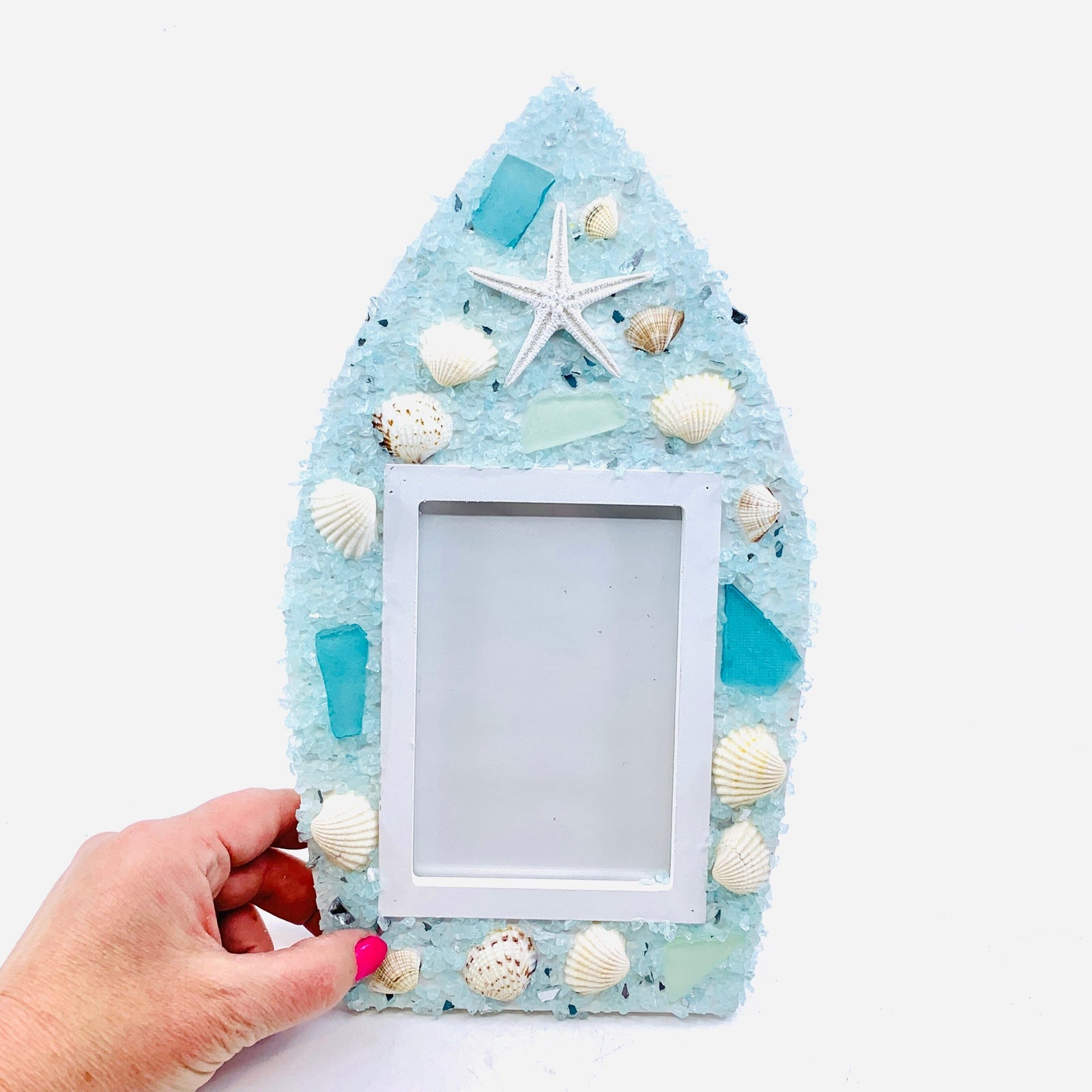 Sea Glass Nautical Picture Frame Decor Chesapeake Bay 