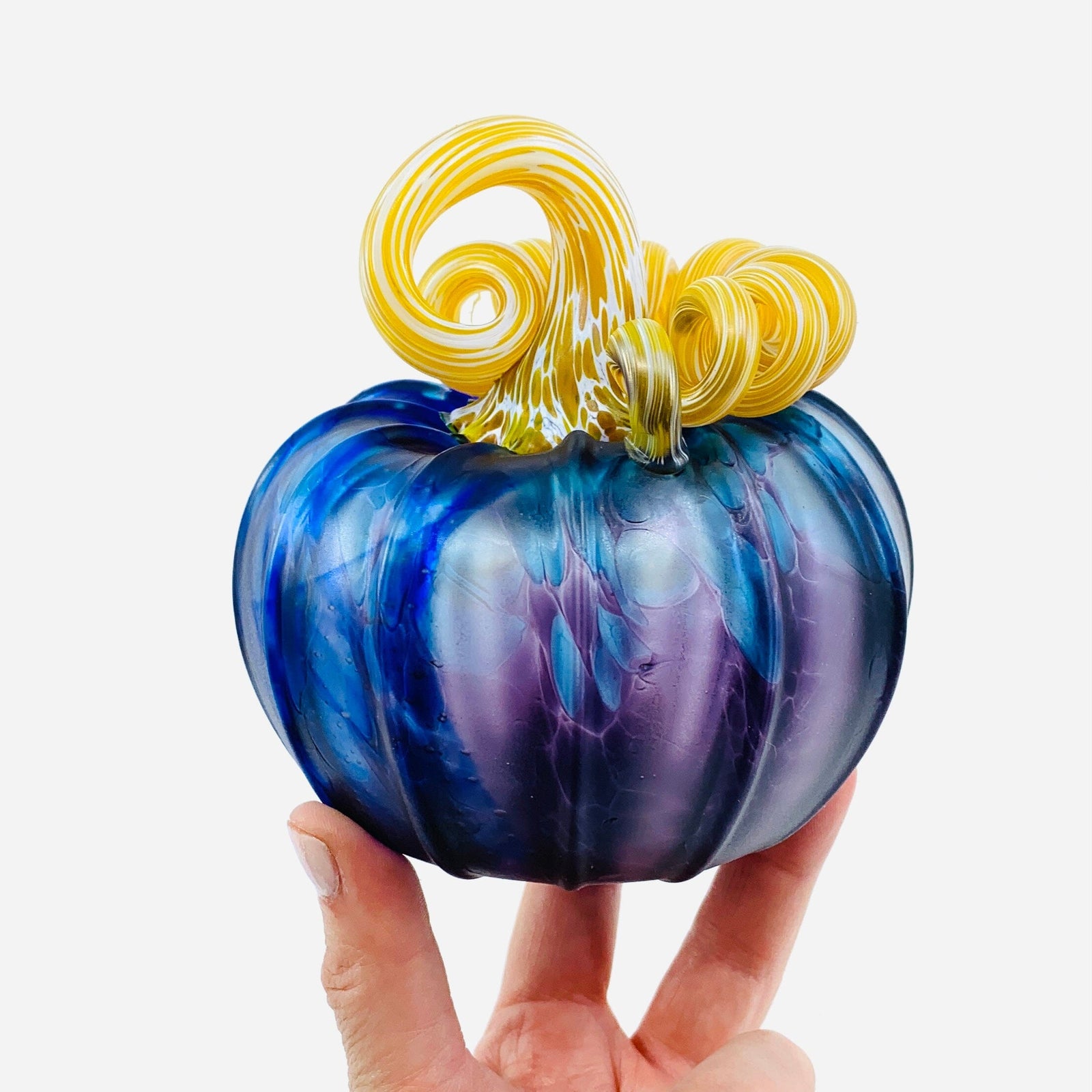 Daily Pumpkin 585 Coastal Matte Squat Gabby Luke Adams Glass Blowing Studio 