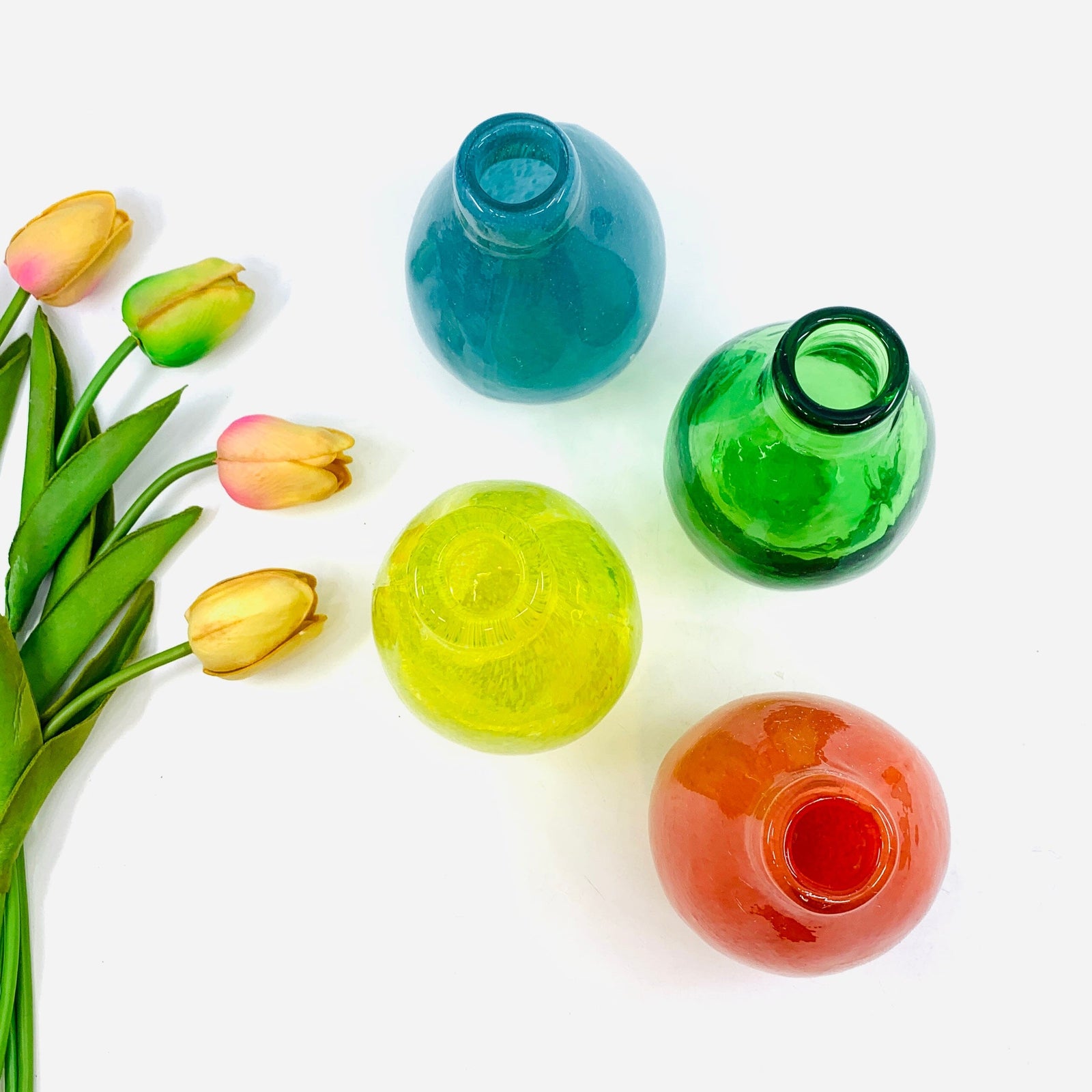 Heavy Glass Bulb Vase -3 One Hundred 80 Degrees 