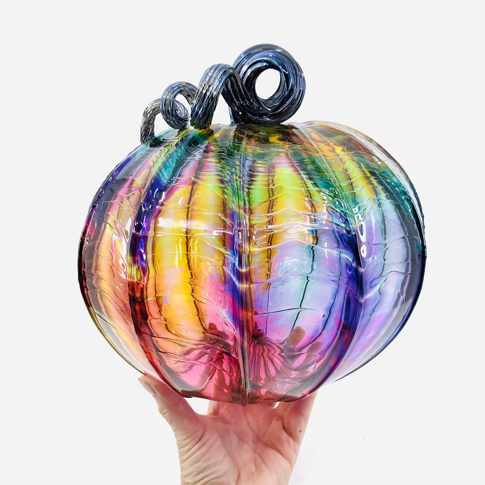 Daily Pumpkin 481 Fall Large Daily Pumpkin Luke Adams Glass Blowing Studio 