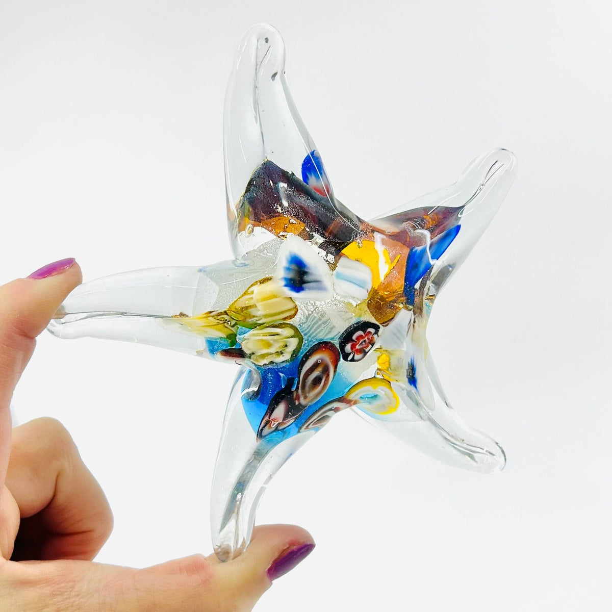 Glass Patterned Starfish Decor Chesapeake Bay 