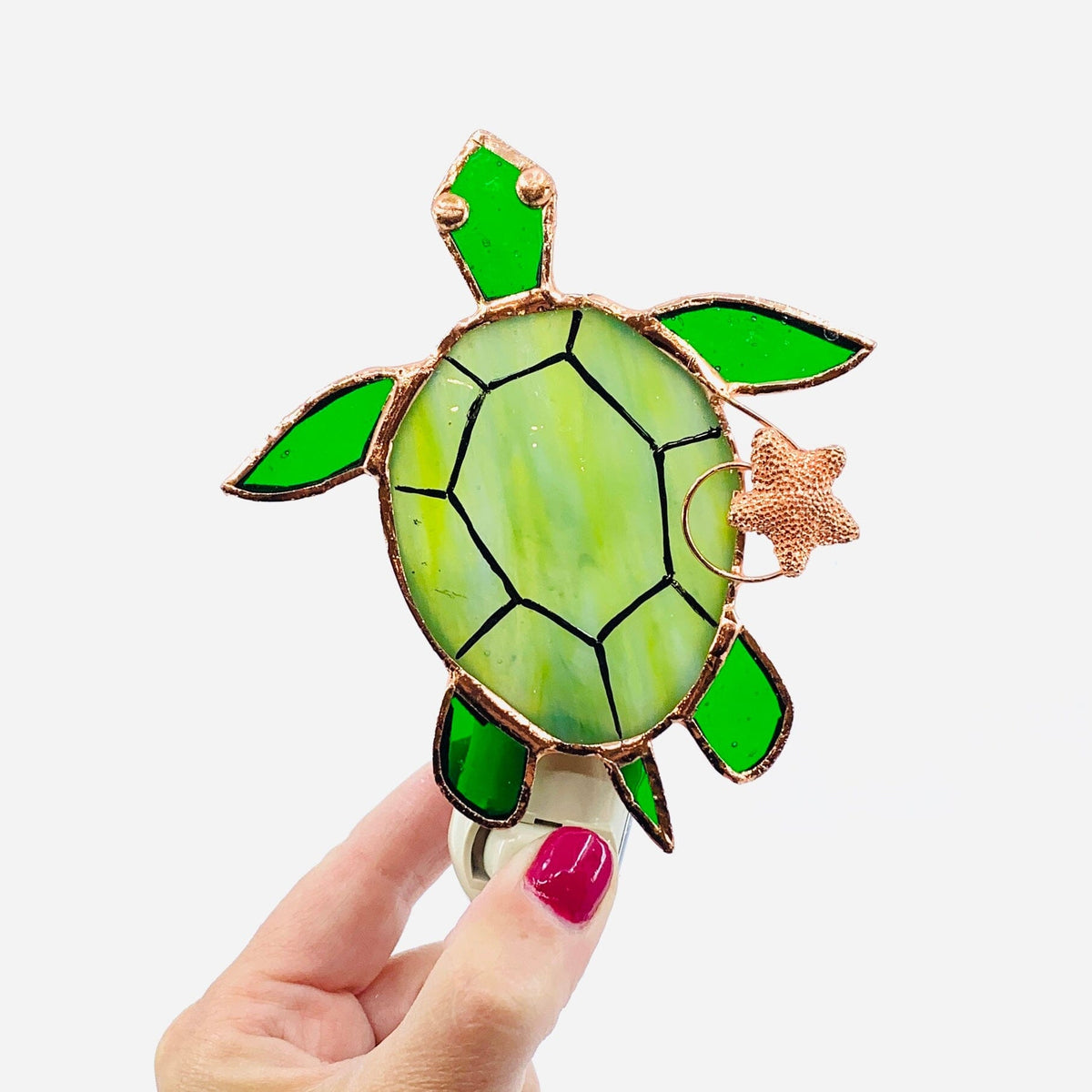 Stained Glass Turtle Nightlight Decor Gift Essentials 