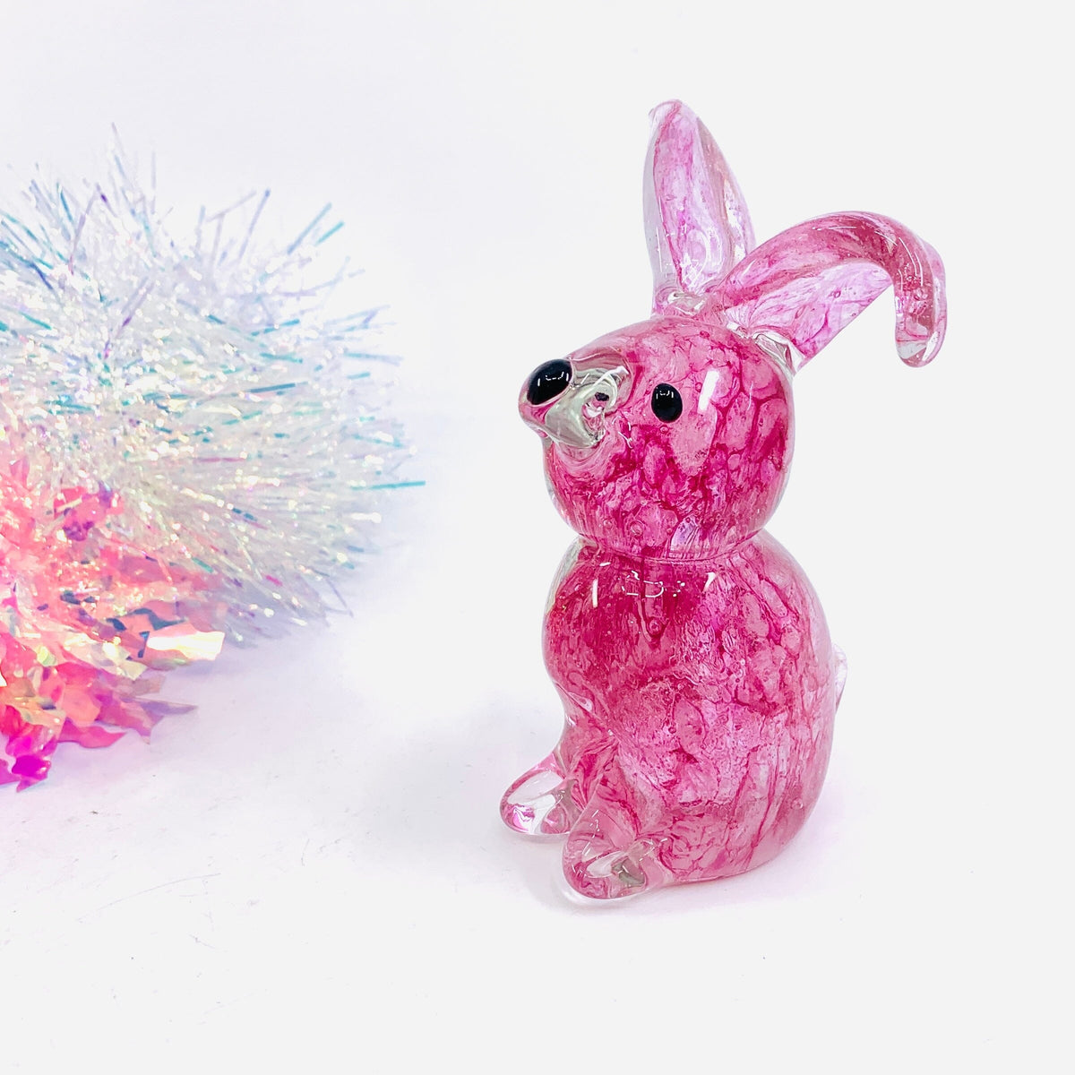 Baby Glass Bunny, Pink Rosie Pants Decor Chesapeake Bay 