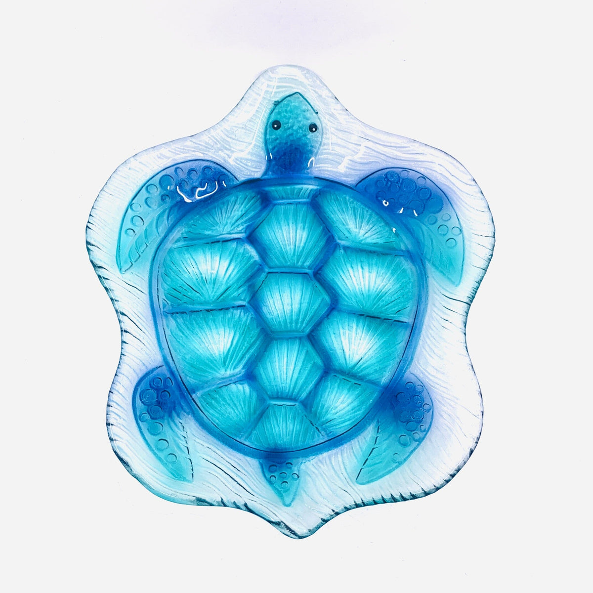 Glass Fusion Platter, Sea Turtle 30