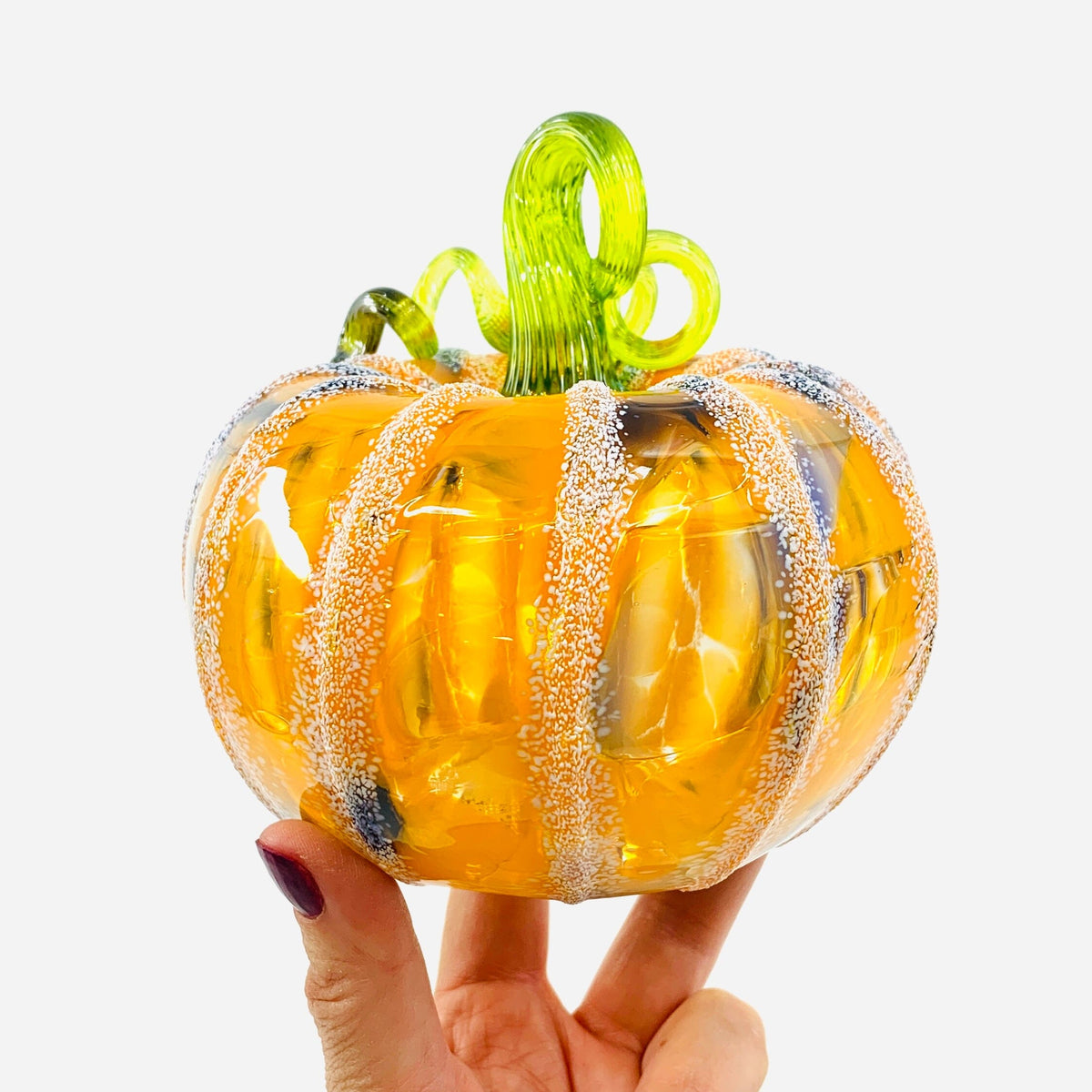 Daily Pumpkin 635 Fall Squat Daily Pumpkin Luke Adams Glass Blowing Studio 