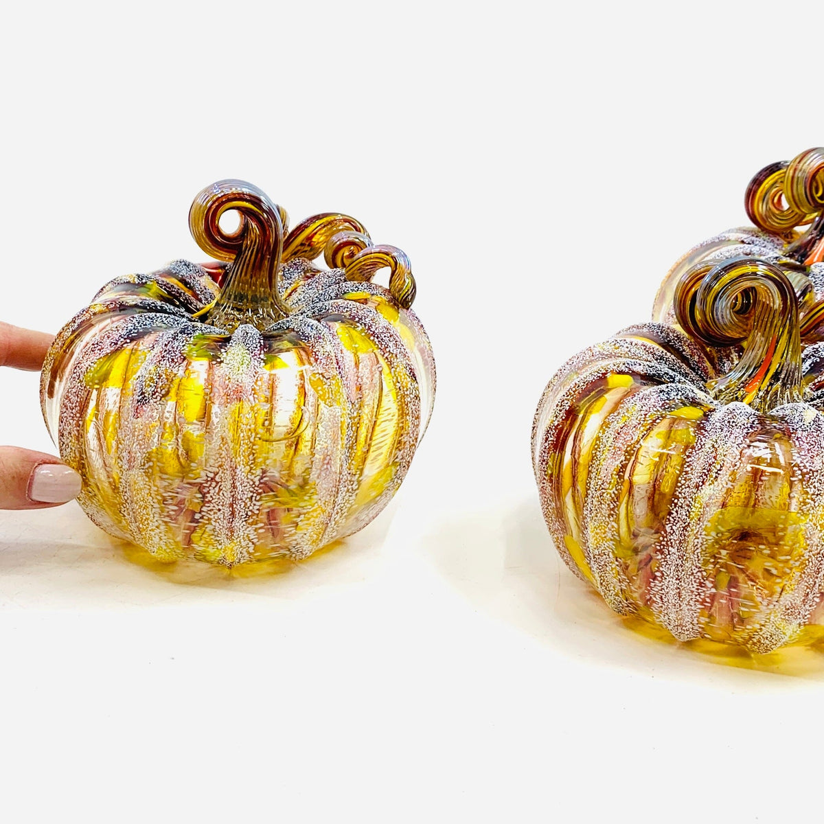 Daily Pumpkin 463 Fall Oops Apple Cider Donut Squat Daily Pumpkin Luke Adams Glass Blowing Studio 