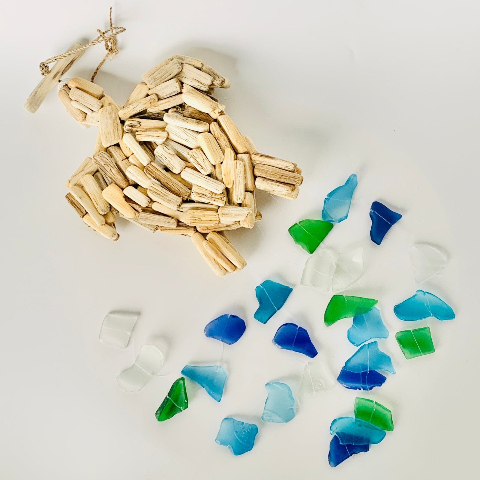 Sea Glass Turtle Wind Chime Chesapeake Bay 
