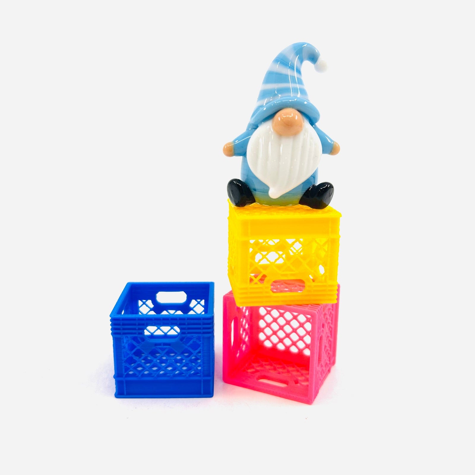 Miniature Milk Crate Miniature - Blue 