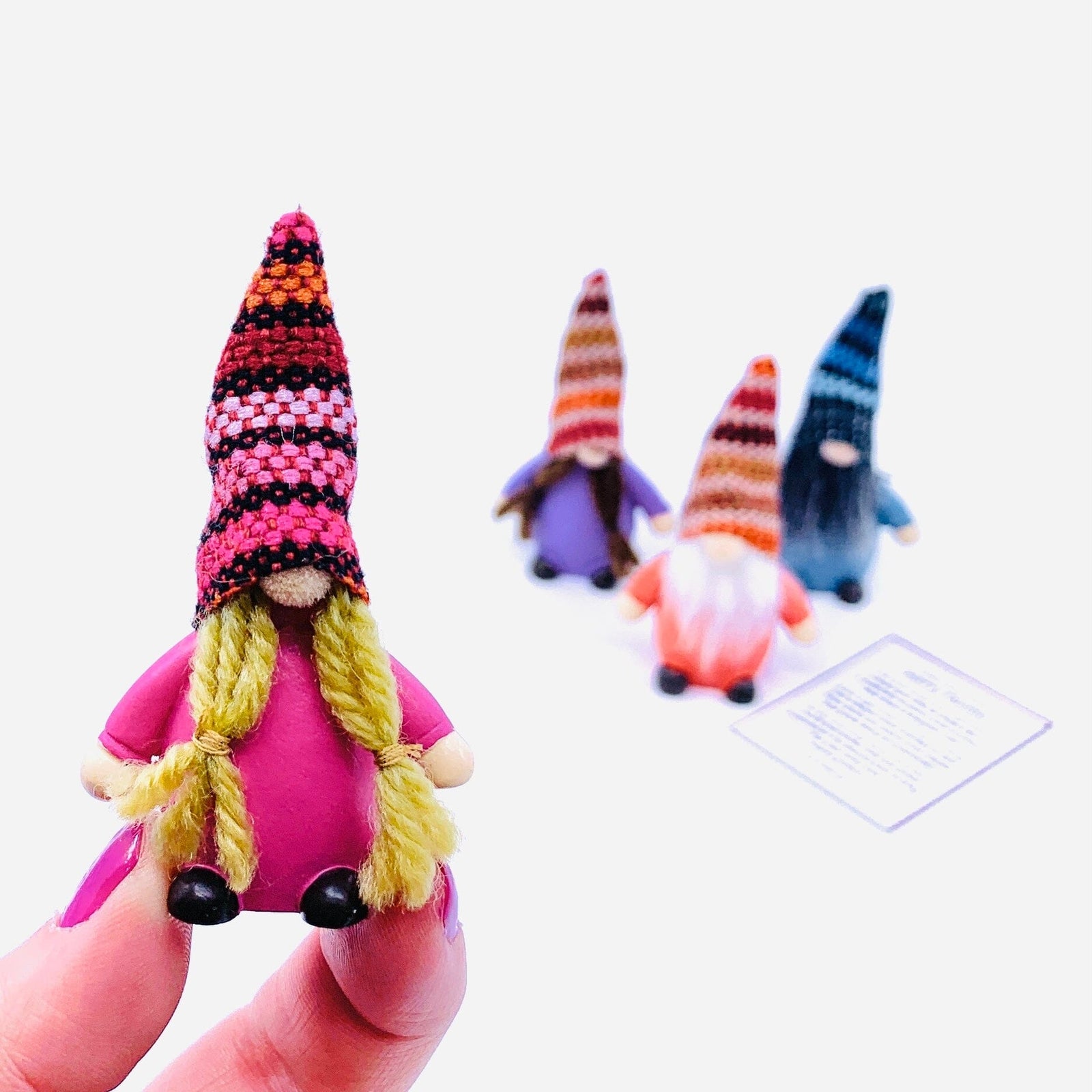 Your Very Own Worry Gnome PT63, Pink Miniature GANZ 