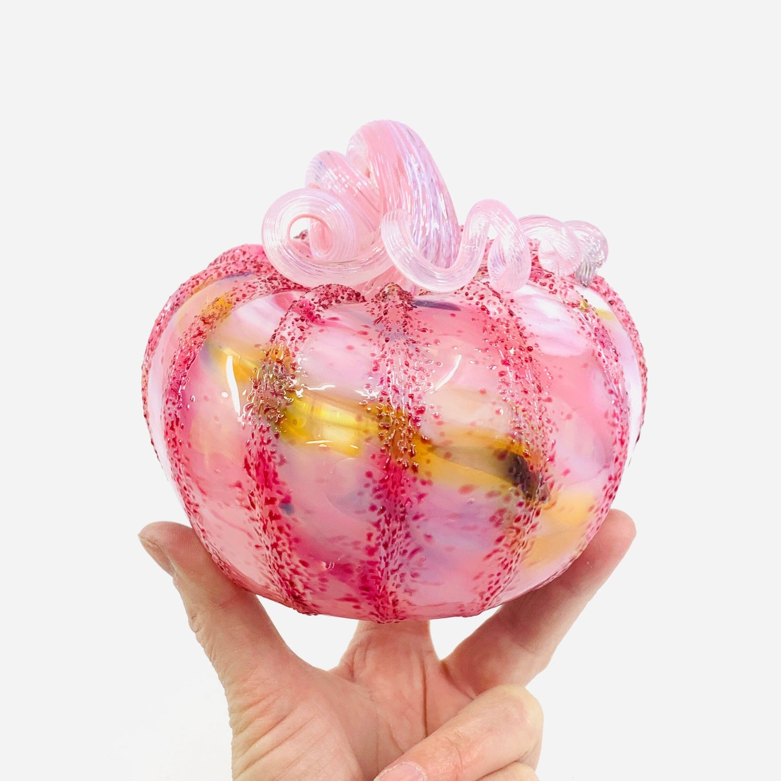 Daily Pumpkin 2683 Sweetheart Squat Gabby Luke Adams Glass Blowing Studio 