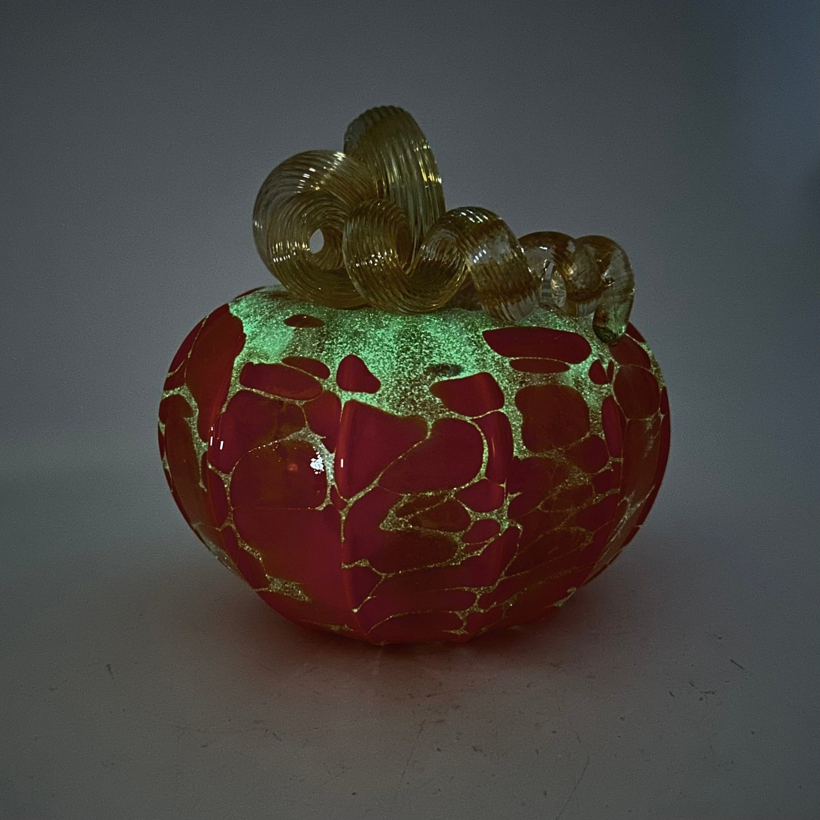 Daily Glow Pumpkin 216 Fall Squat Daily Pumpkin Luke Adams Glass Blowing Studio 