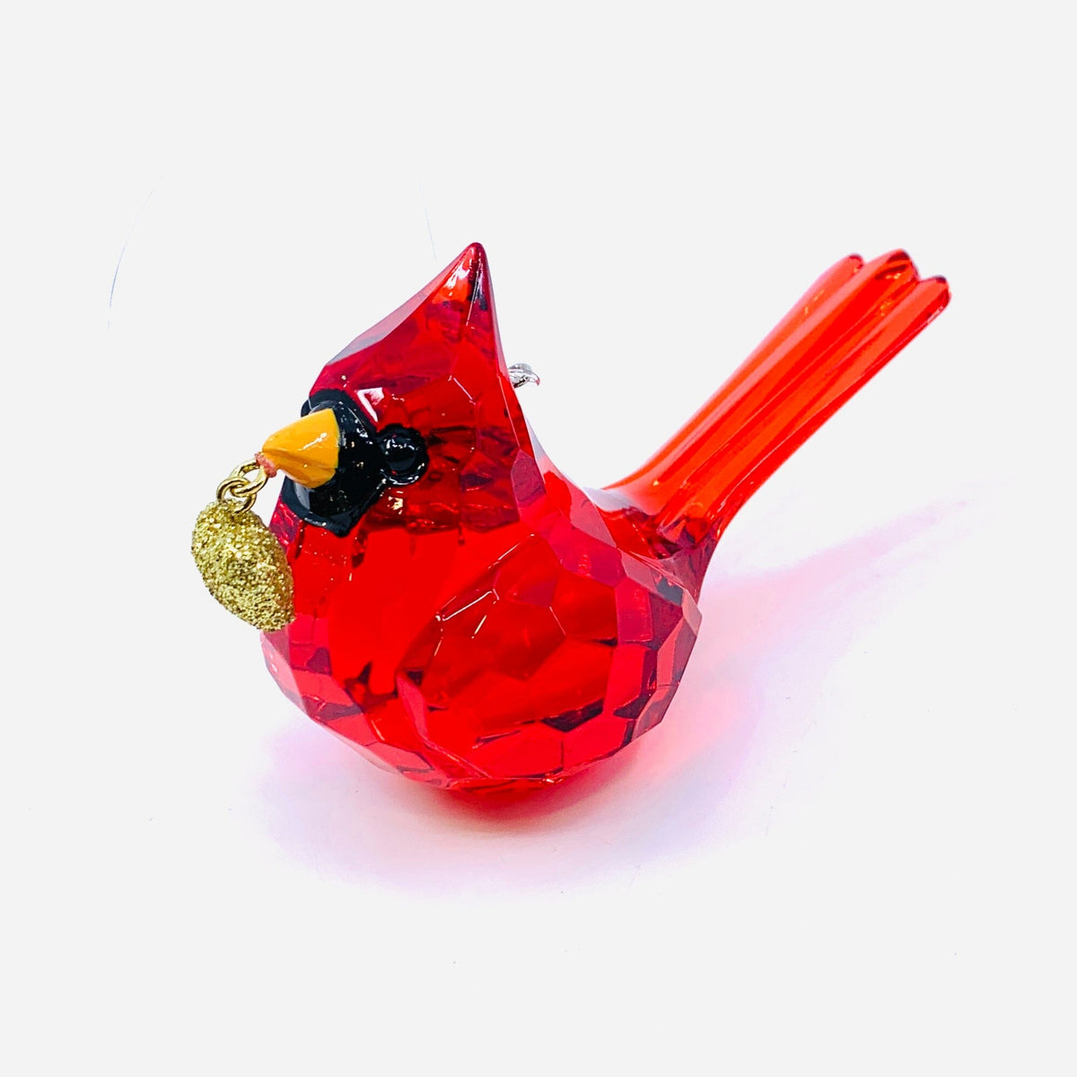 Acrylic Heaven Sent Cardinal Ornament, Heart Ornament GANZ 