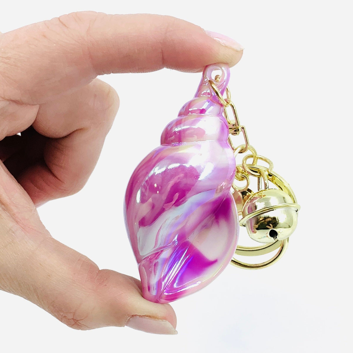 Iridescent Shell Keychains Accessory Alex Violet 