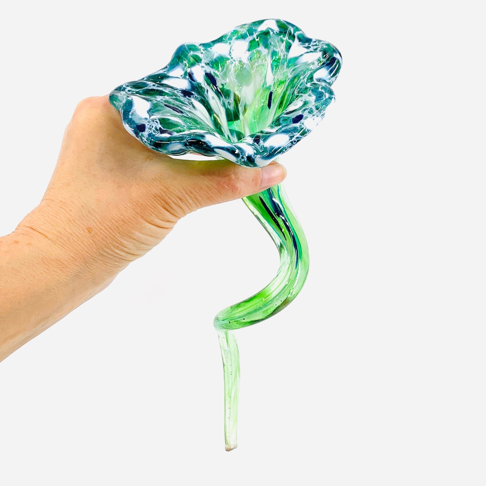 Pulled Glass Flower 73 Decor Luke Adams Glass Blowing Studio 